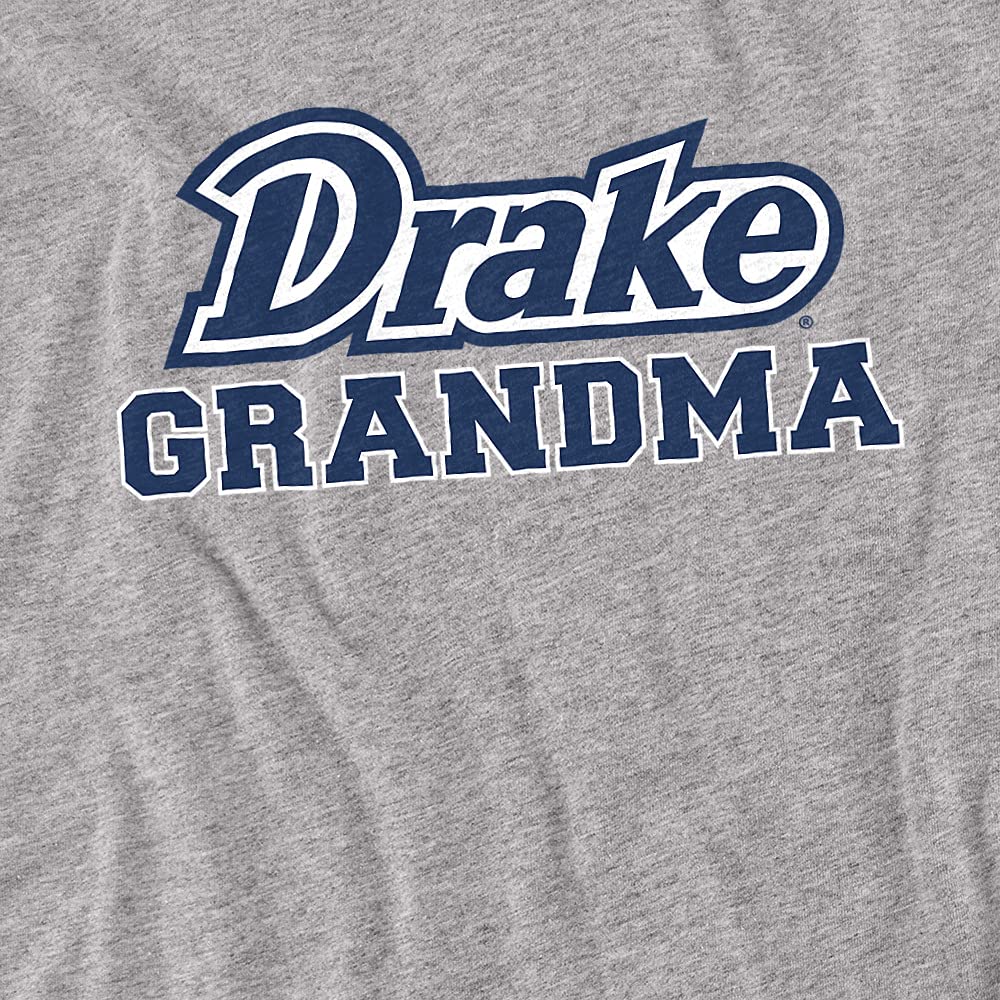 Drake University Official Grandma Women's T-Shirt - Athletic Heather - X-Large - Comfortable Casual Wear for College Fans & Family Events