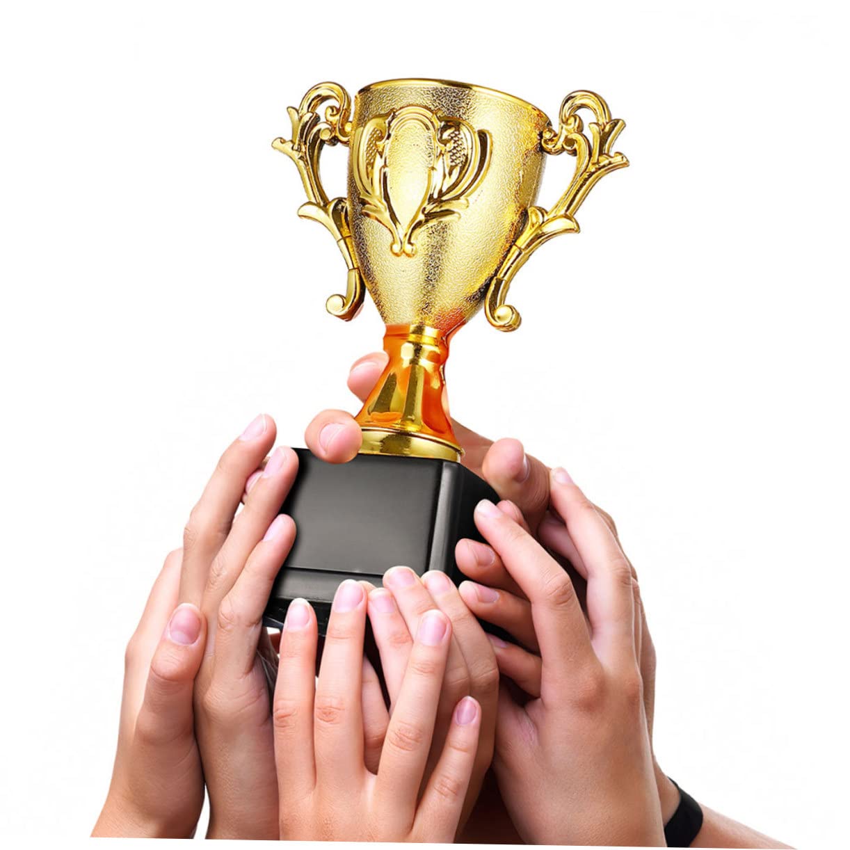 GOOHOCHY 10-Pack Reusable Plastic Trophy Reward Toys - Basketball Themed Classroom Prizes for Kids | Perfect for School Awards, Sports Incentives & Children's Party Favors