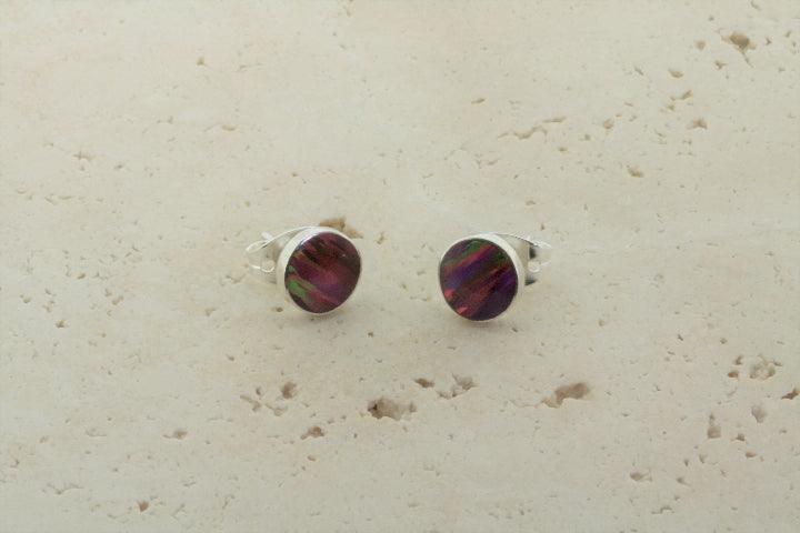 Opal Stud Earrings - Rose Gold Circle Hoops for Women | Elegant Jewelry for Parties, Weddings & Everyday Wear