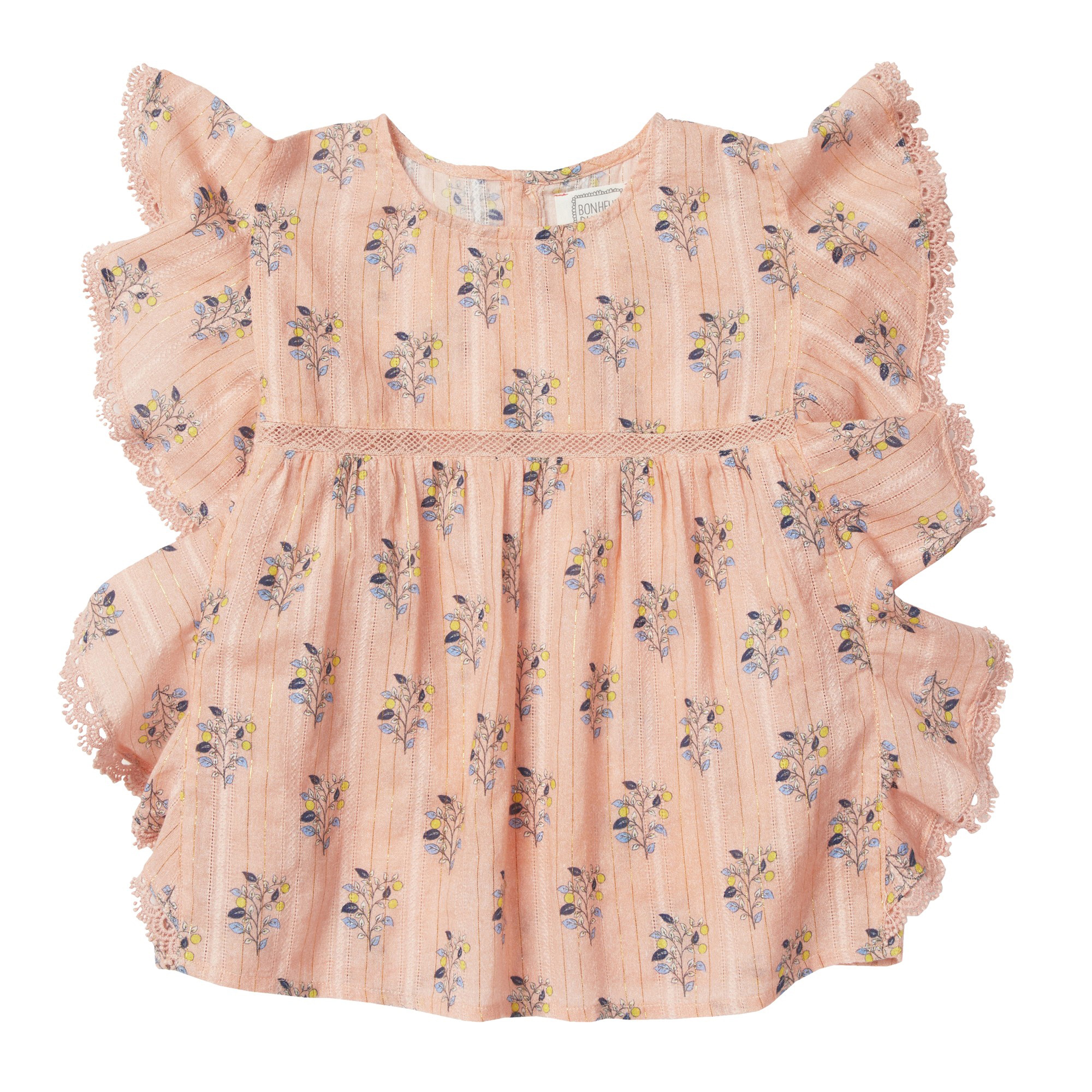 Bonheur du Jour Paris Girl Blouse Pink Bubble - Elegant French Style Blouse for Women | Perfect for Date Night, Office Wear & Special Occasions