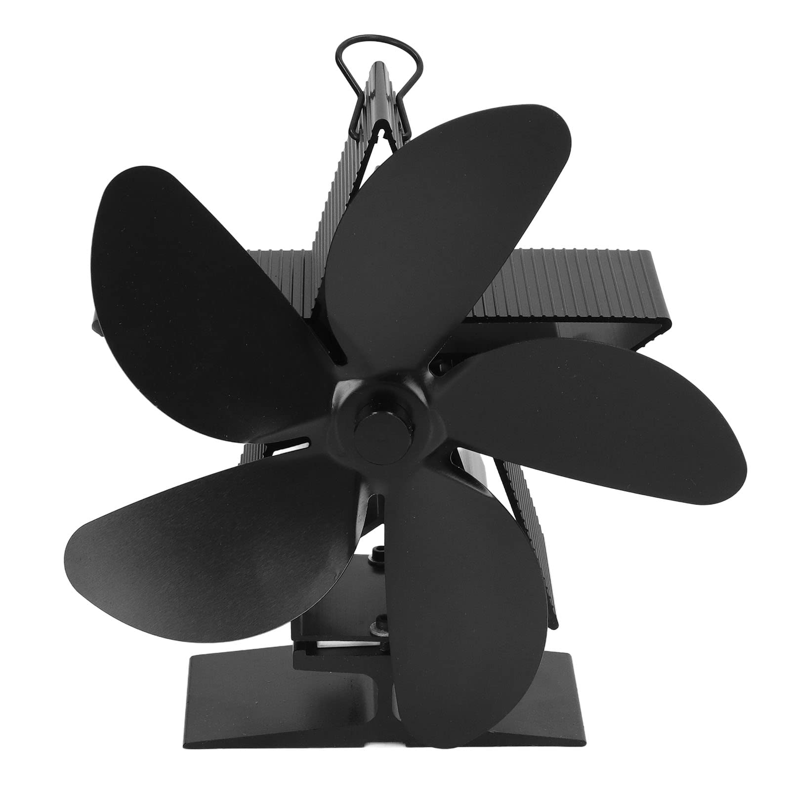 5 Blade Wood Stove Fan - Quiet Fireplace Heat Fan with Self-Generated Electricity, Energy Efficient & Eco Friendly for Chimney Fireplaces - Perfect for Heating Cabins, Homes & Outdoor Spaces
