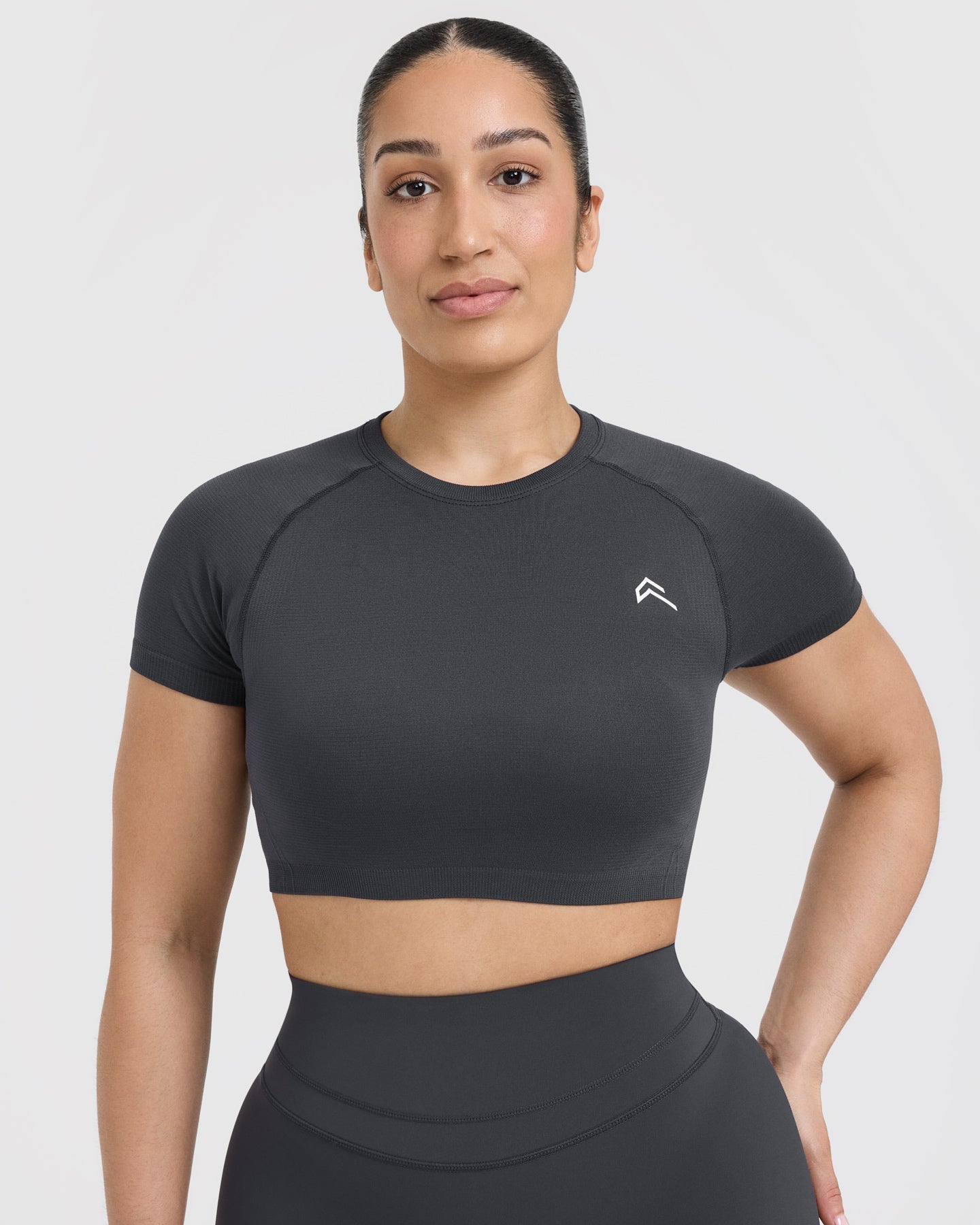 Seamless Fitted Crop Top for Women - Comfortable Stretchy Workout Shirt | Perfect for Yoga, Gym & Casual Wear