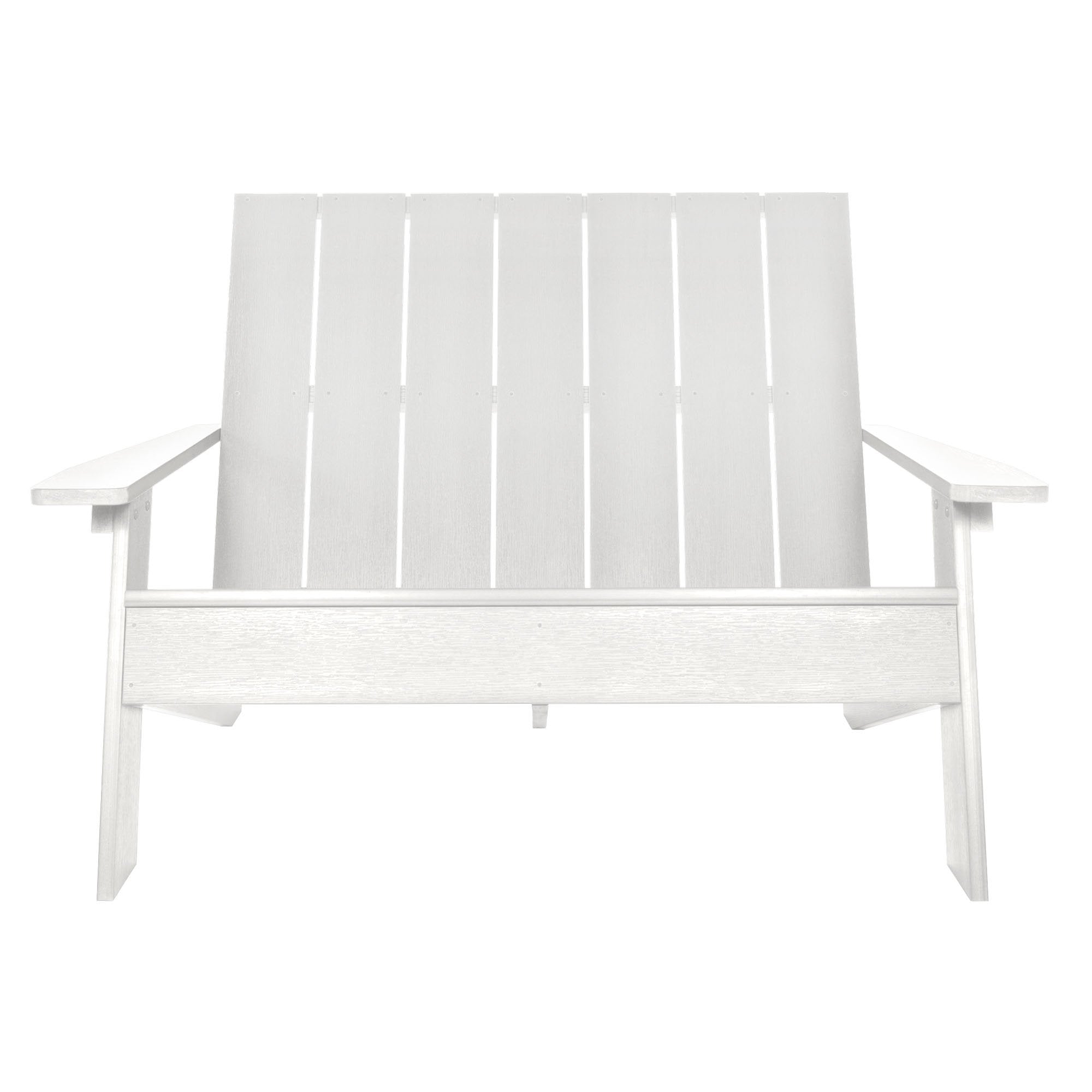 Refurbished Italica Modern Double Wide Adirondack Chair - Outdoor Patio Furniture for Garden, Poolside & Backyard Relaxation