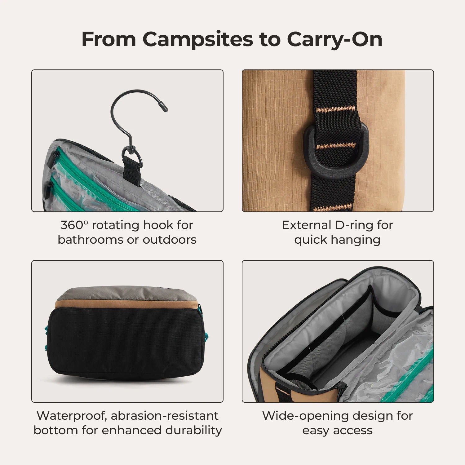 Blast 4.5L Hanging Toiletry Bag for Travel - Waterproof Cosmetic Organizer with Multiple Pockets for Bathroom Essentials | Perfect for Camping, Gym & Business Trips