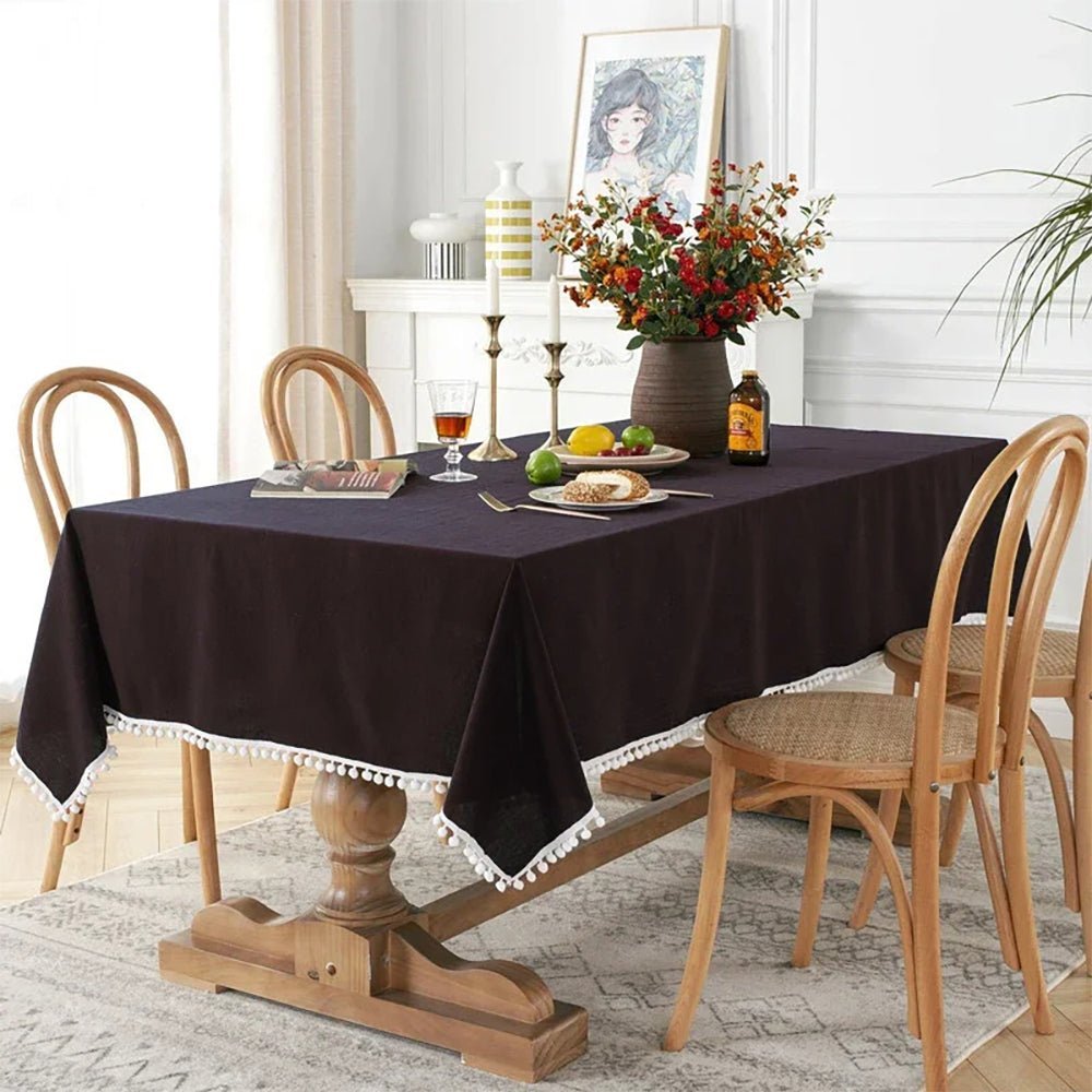 Premium Arkansas Square Cotton Tablecloth - Soft, Durable & Washable - Perfect for Dining, Picnics & Home Decor (18x18, 24x24, 30x30 Inches)