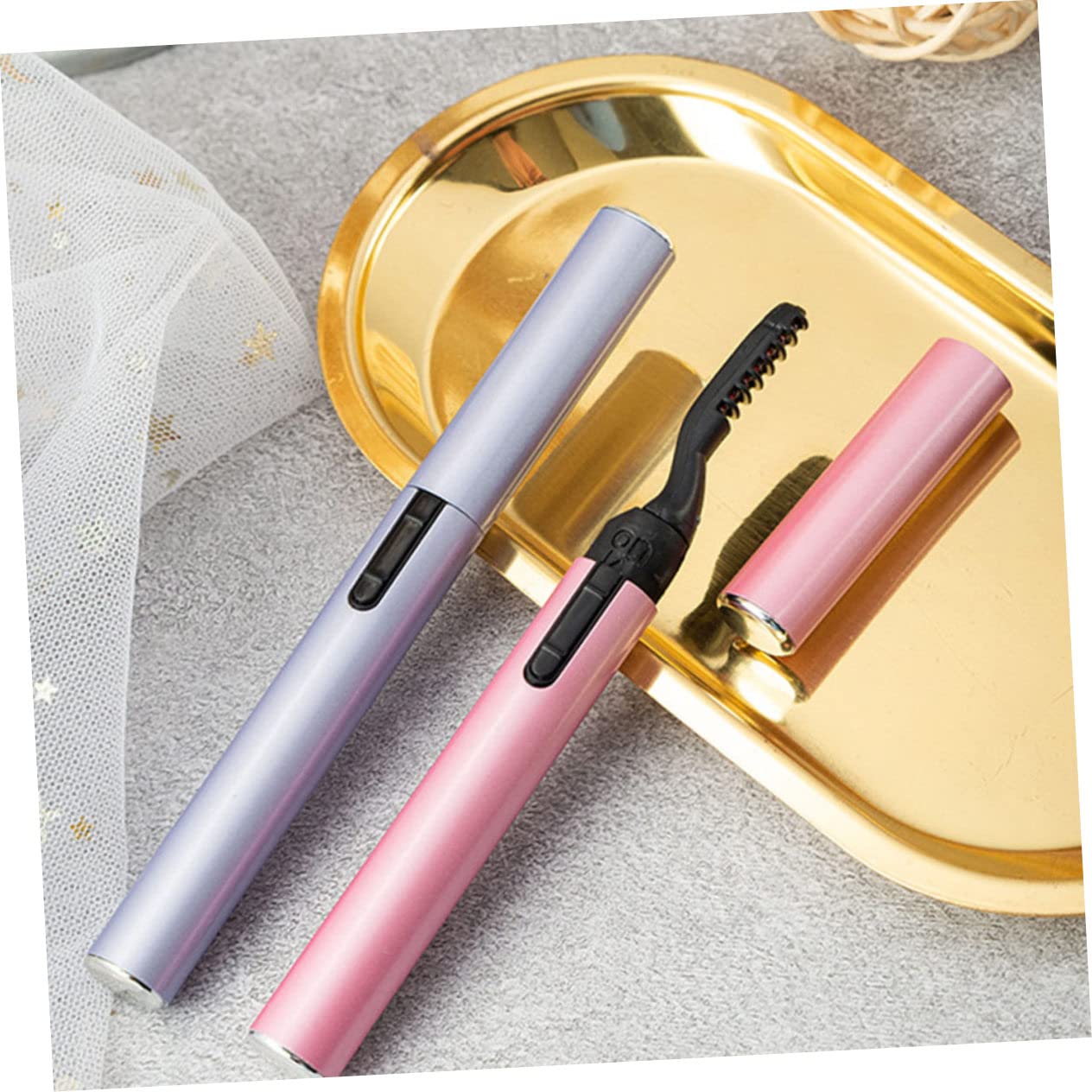 WOONEKY Electric Eyelash Curler - Fast Heating, Lightweight & Travel-Friendly Lash Curling Tool with Wide Heating Area | Perfect for Home, Travel & Professional Makeup Use