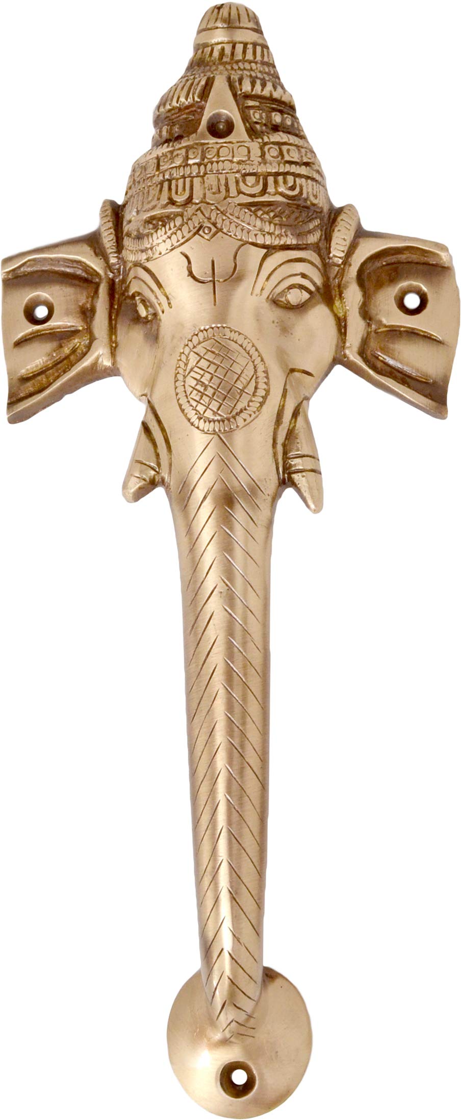 Handcrafted Brass Ganesha Door Handle - Elegant Hindu God Home Decor for Front Doors, Cabinets & Drawers - Perfect for Indian Style Interiors, Yoga Studios & Spiritual Spaces
