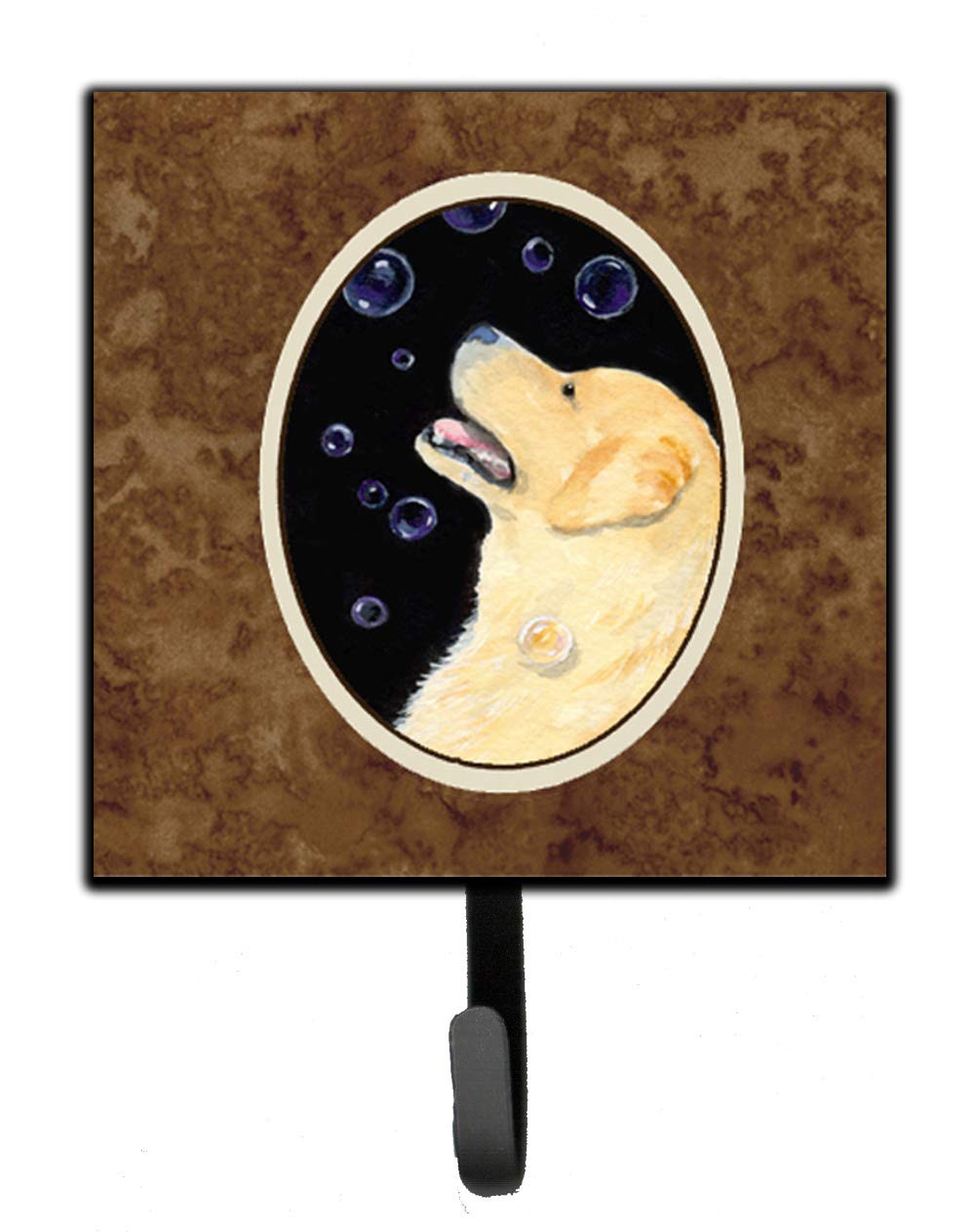 Golden Retriever Leash & Key Holder Wall Hook - Caroline's Treasures SS8940SH4 Dog Accessories for Entryway, Kitchen, or Mudroom Organization