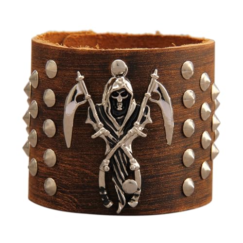 Skull Leather Bracelet