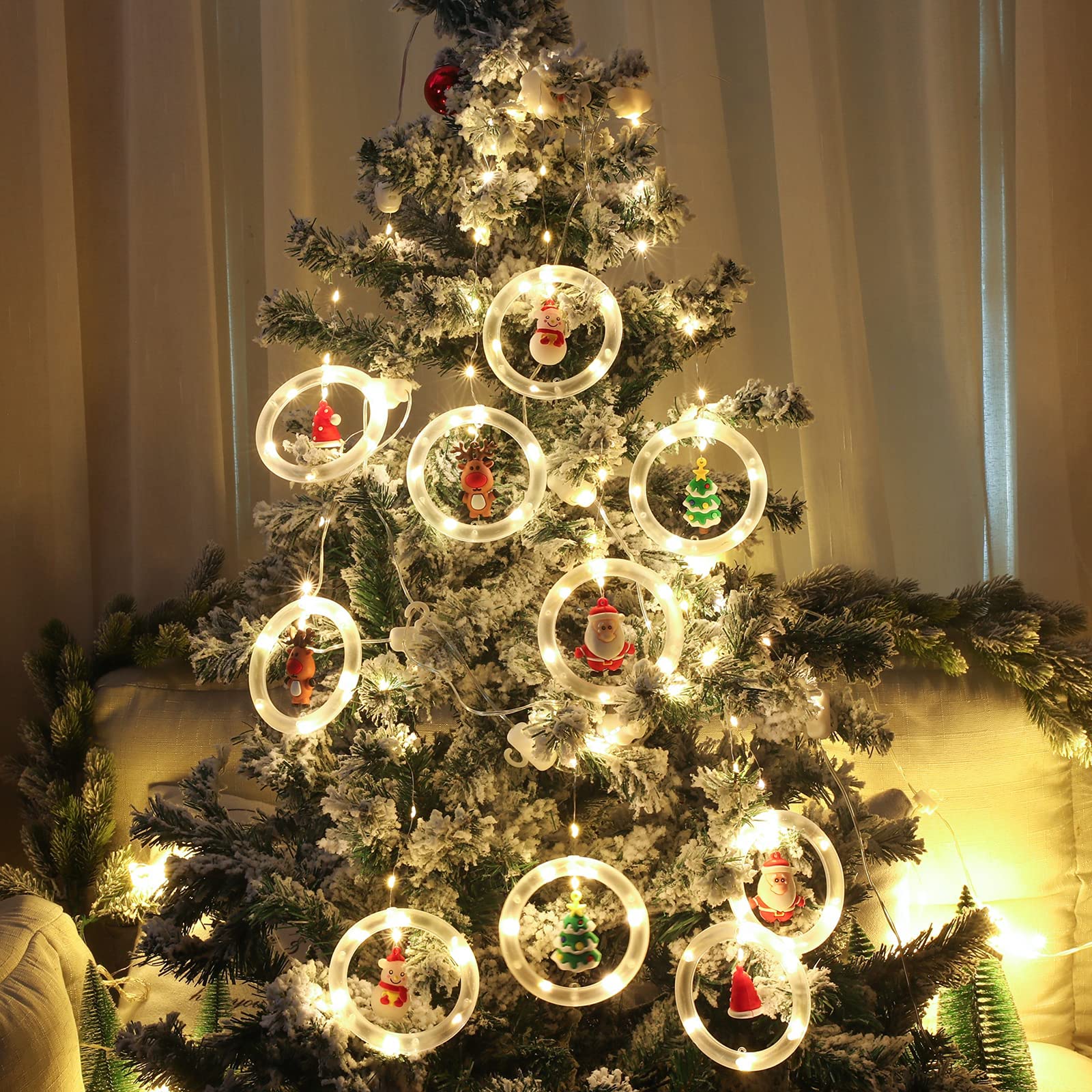 120 LED Christmas Lights - 9.84ft Warm Bubble Lights for Indoor/Outdoor Decor