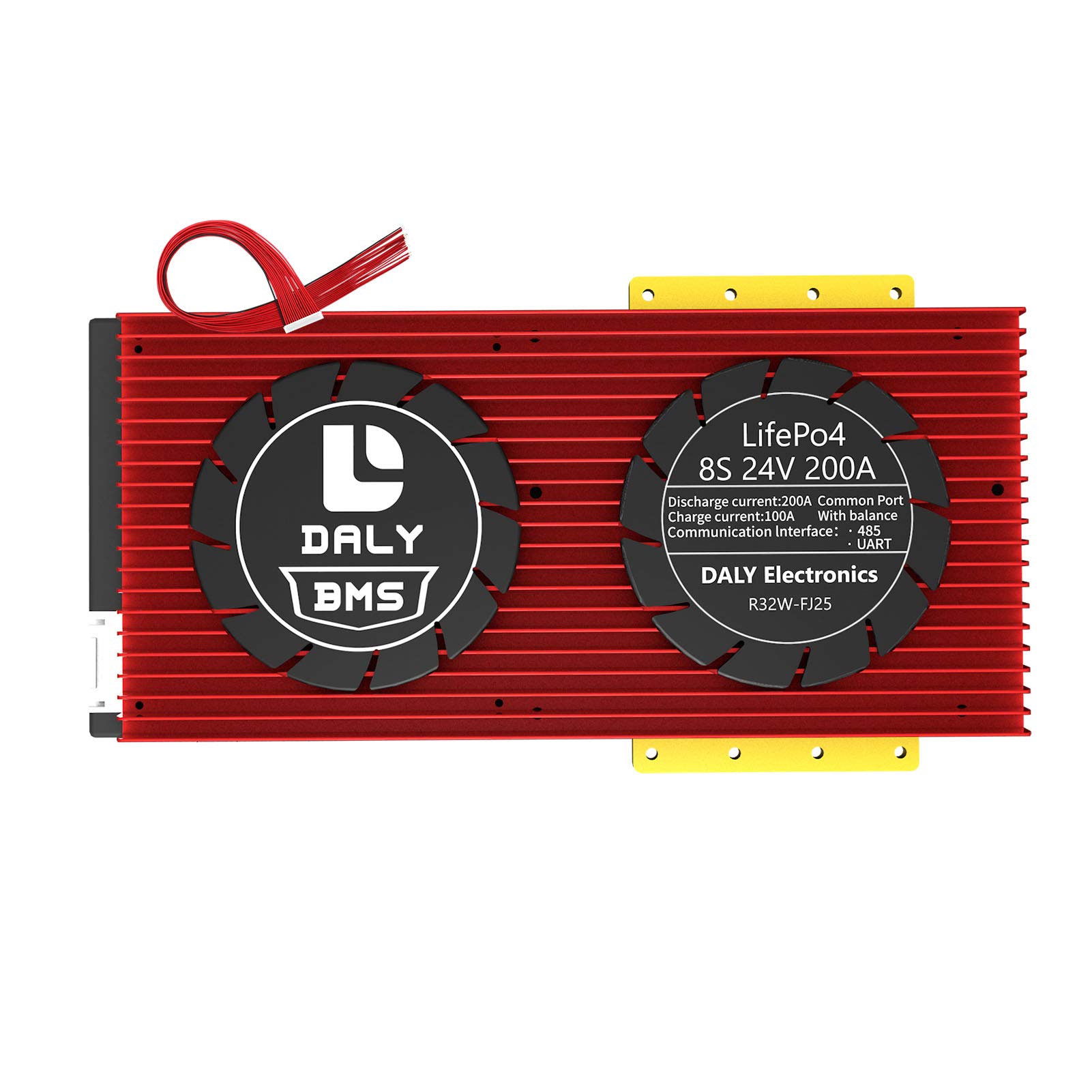 DALY Smart BMS 24V 200A 8S LiFePo4 Battery Management System with Bluetooth, UART, RS485 & CAN - for 3.2V Lithium Batteries, Solar Power Systems, Off-Grid Applications & Energy Storage Solutions