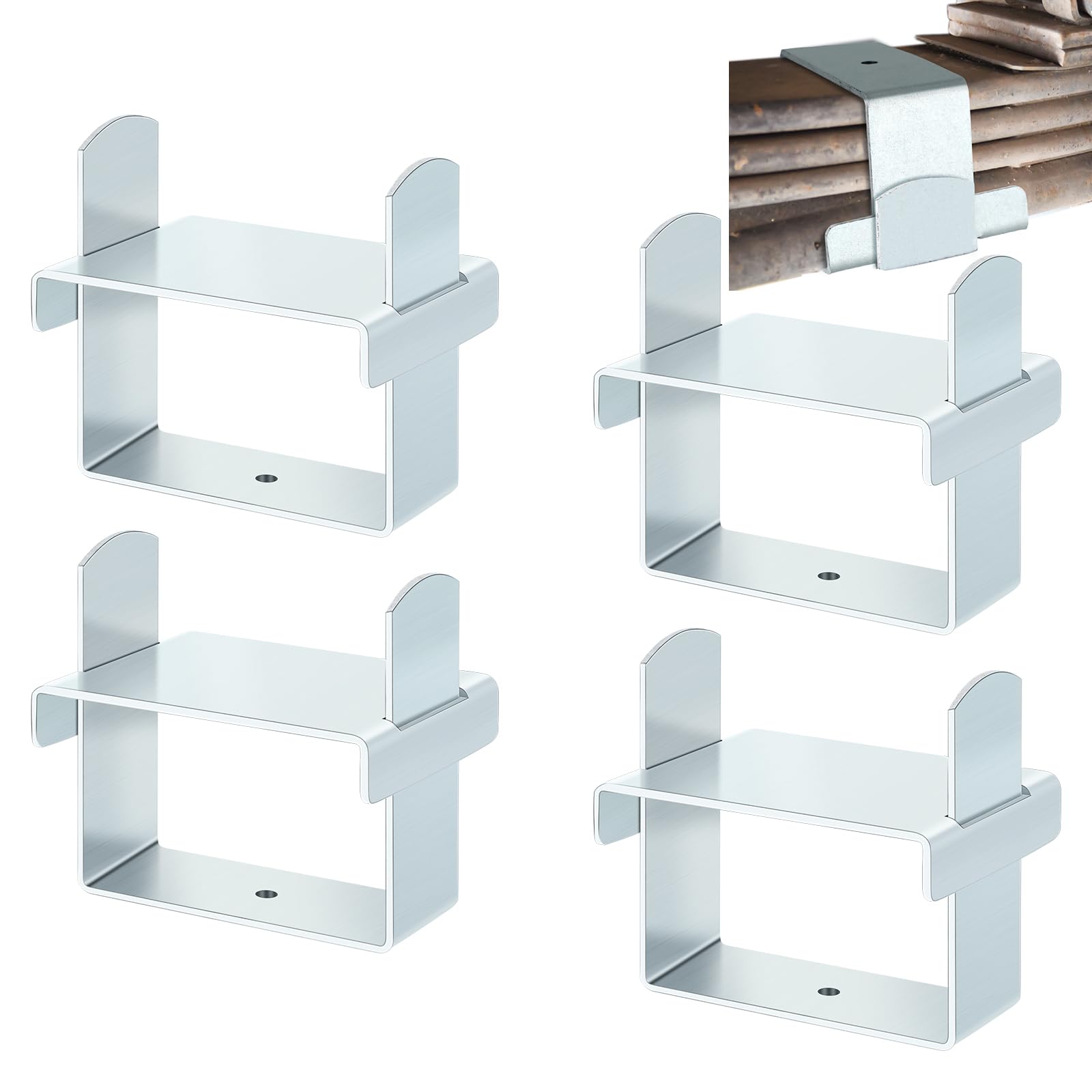 4 Pcs Leaf Spring Clamp Kit for 2.5