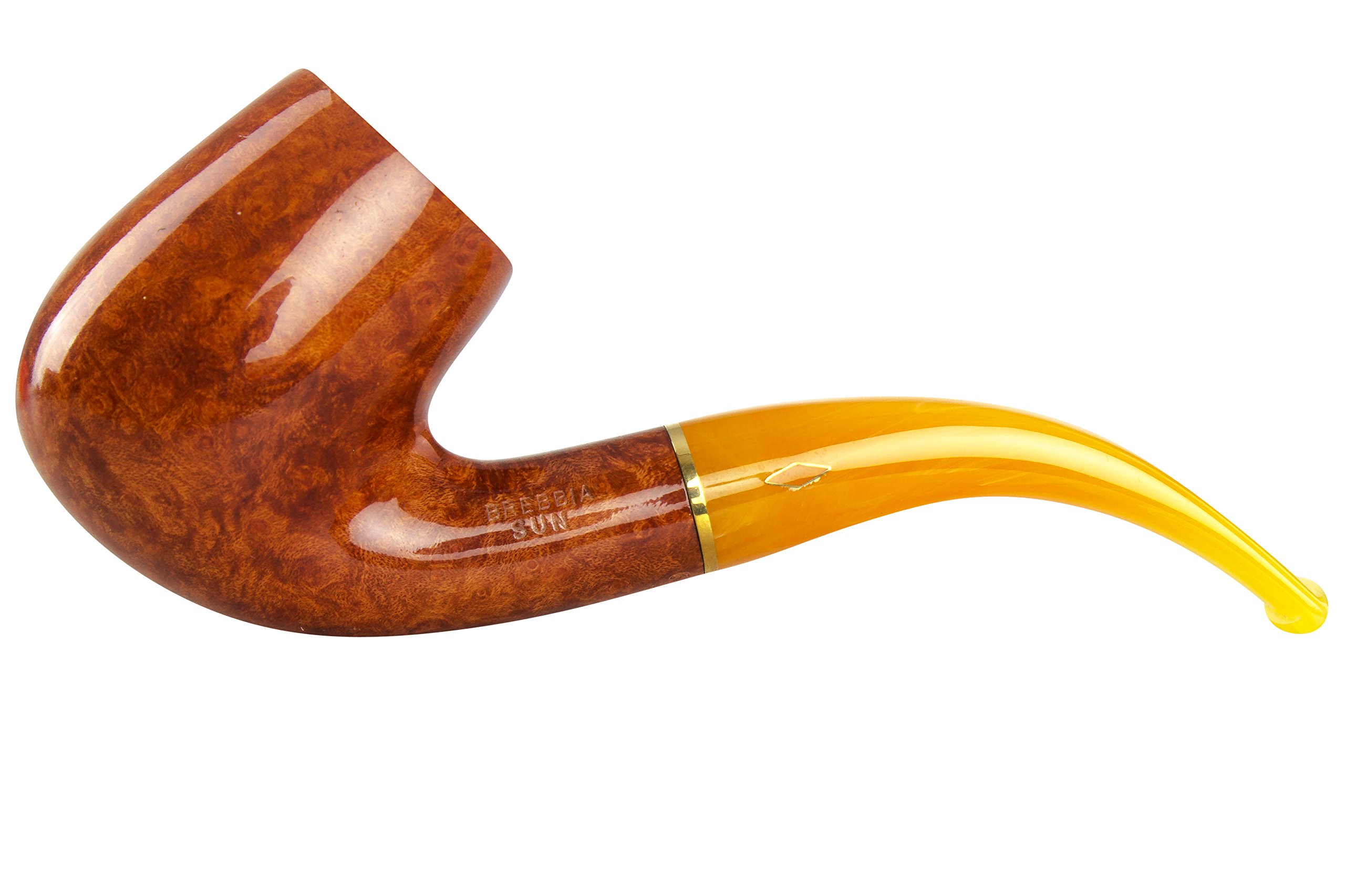 Brebbia Sun 6002W Premium Briar Wood Tobacco Pipe for Men - Smooth Smoking Experience | Perfect for Relaxation, Gifts & Collectors