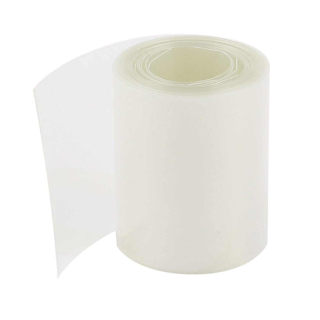 uxcell 50mm Clear PVC Heat Shrink Tubing - 2M Length for 18650 Battery Packs | Wire Insulation, DIY Electronics Repair, Cable Protection