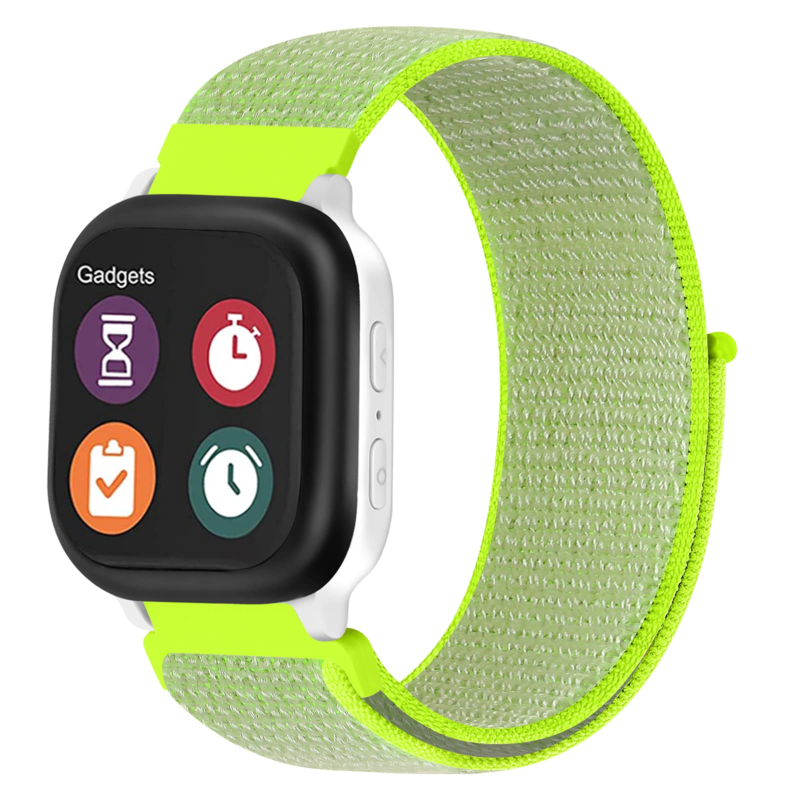 MHunter Kids Nylon Watch Band - 20mm Soft Breathable Sport Hook Loop Strap for Gizmo Watch 3 2 1 / Gabb Watch 3 2 1 / SyncUP Watch - Durable Replacement Smartwatch Bands for Boys & Girls - Perfect for School, Sports & Outdoor Activities