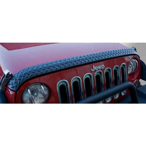 Rugged Ridge 11651.17 Heavy Duty Hood Guard & Body Armor for 2007-2018 Jeep Wrangler JK - Off-Road Protection & Adventure-Ready Accessory