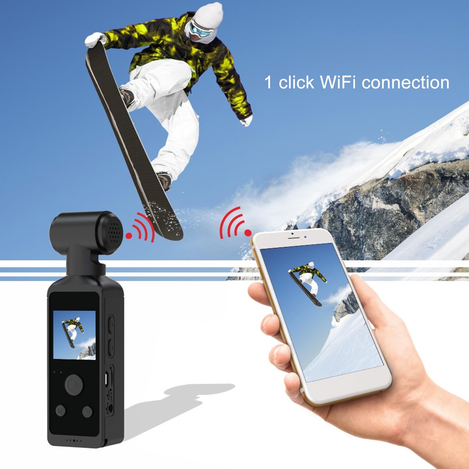 Bewinner 4K WiFi Digital Video Camera - 16MP HD Camcorder with 1.3