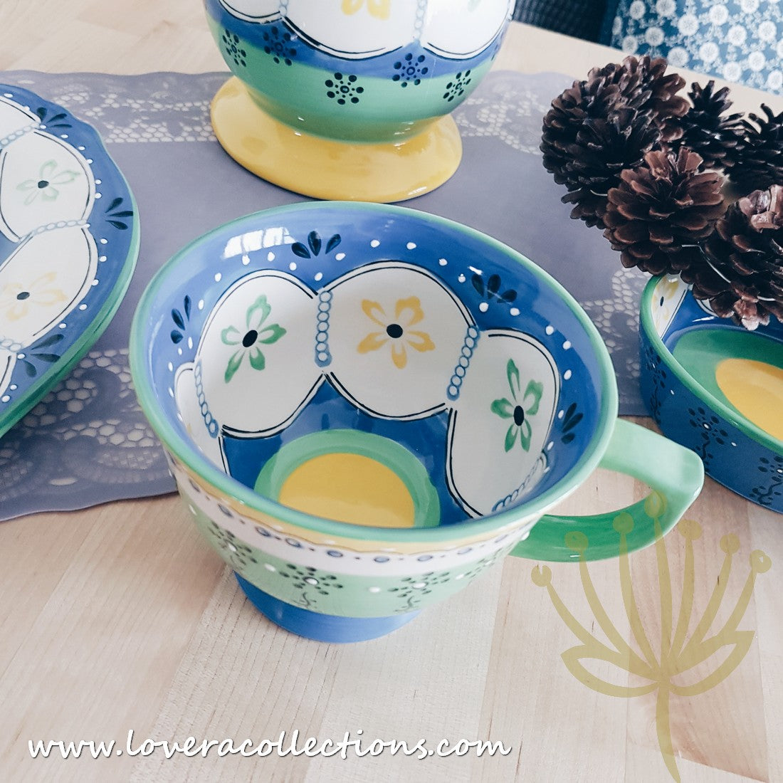 65% Off + Buy 1 Get 1 Free - Blue Nusa Beach Oval Platter - Perfect for Beach Parties, Picnics & Home Decor
