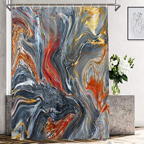 Abstract Psychedelic Fluid Marble Grey