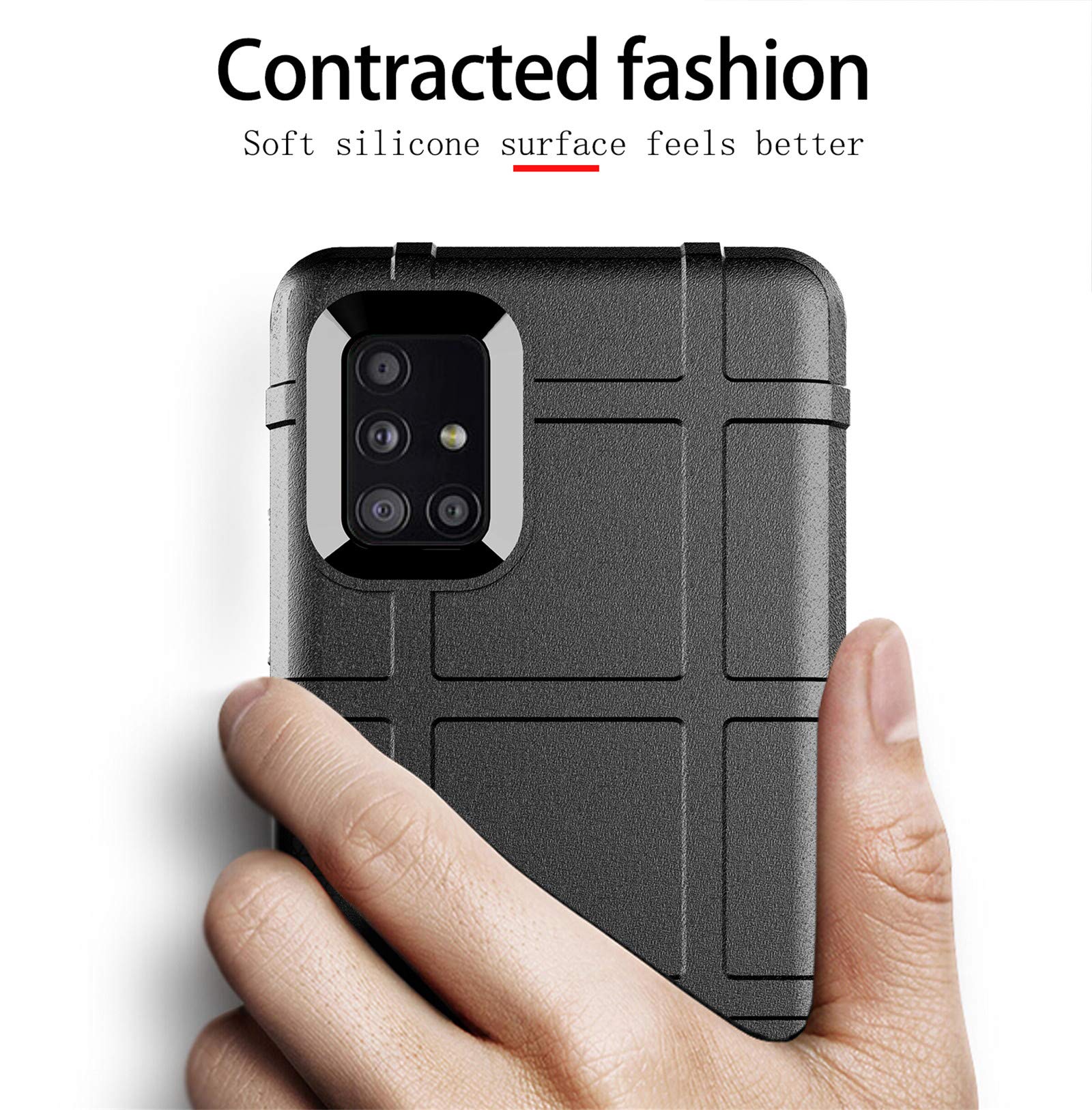 ASUWISH Samsung Galaxy A51 5G Case with Tempered Glass Screen Protector - Rugged Slim Full Body Protective Cover for Verizon A51 5G UW | Shockproof Phone Case for Galaxy 51A/G5/S51 (Black) - Perfect for Outdoor Activities, Work & Daily Protection