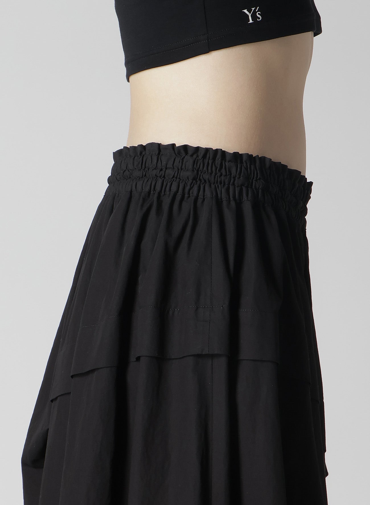 Women's Cotton Broadcloth Asymmetrical Skirt with Right Tuck - Breathable Summer Dress for Casual Outings & Beach Vacations