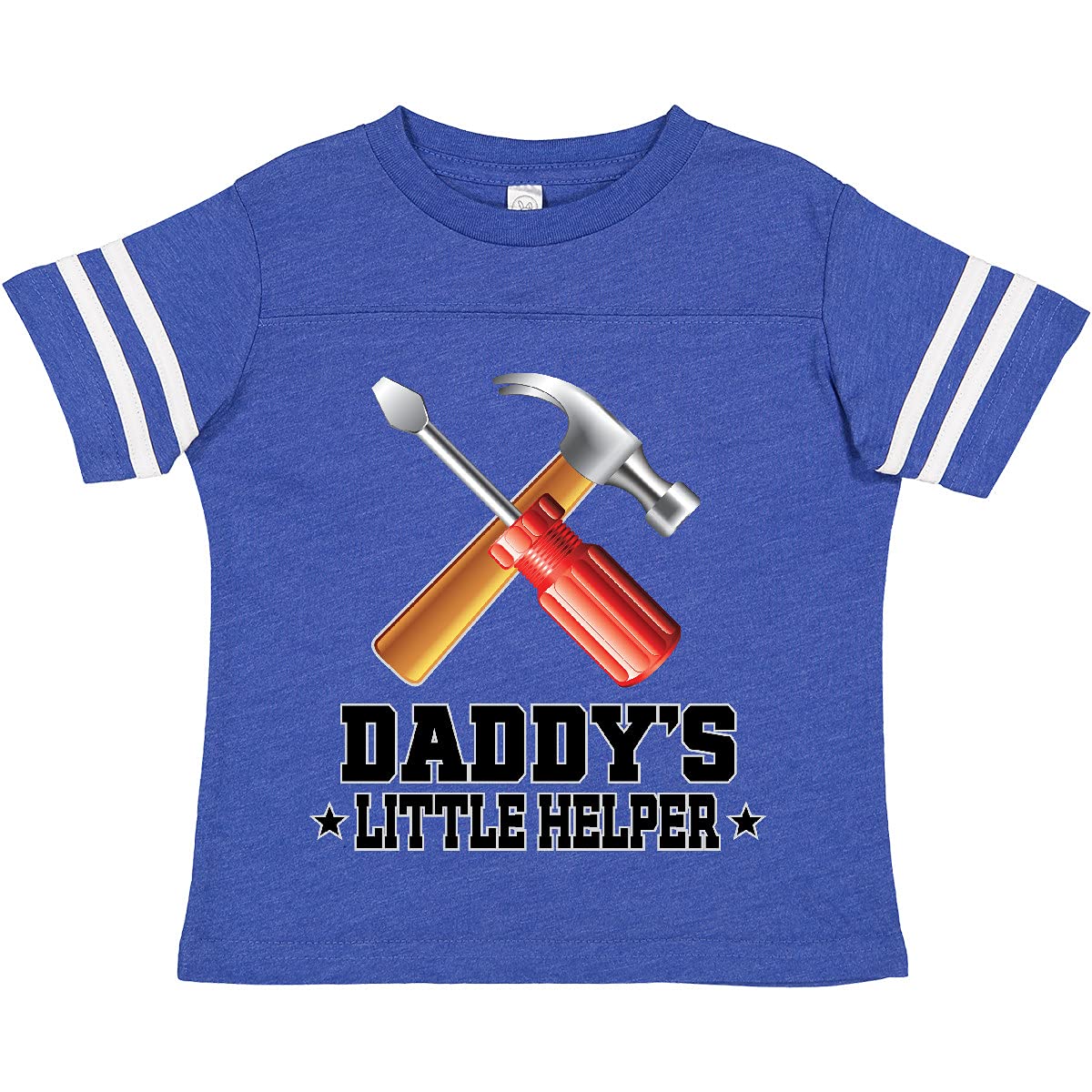 Inktastic Daddy's Little Helper Outfit Tools Toddler T-Shirt - Cute Construction Theme Baby Clothes for Father's Day & Playtime