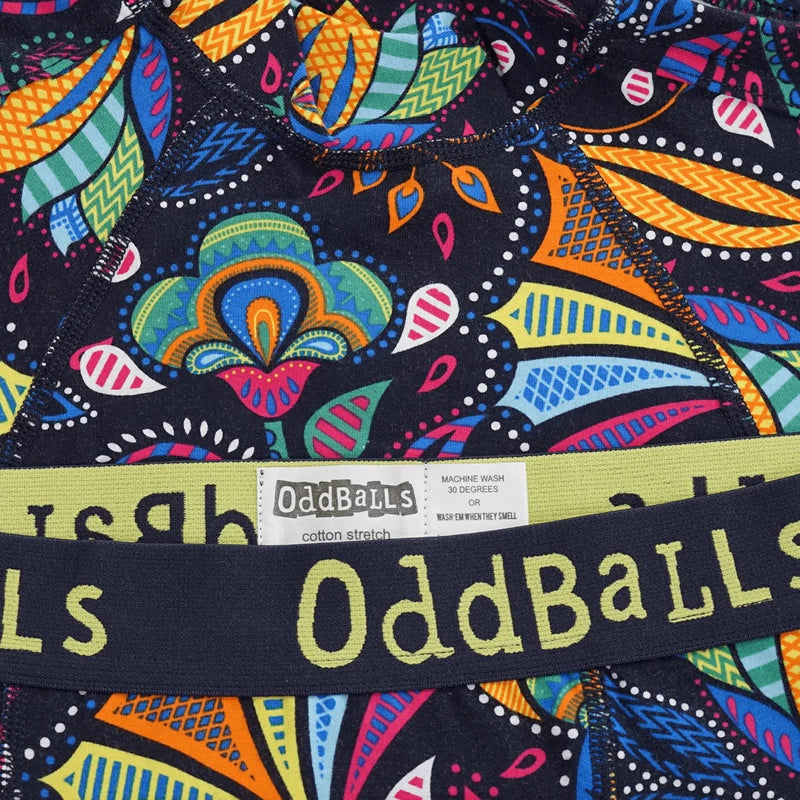 OddBalls Magic Garden Boxer Shorts - Fun & Comfortable Men's Underwear for Everyday Wear, Gifts & Casual Outfits