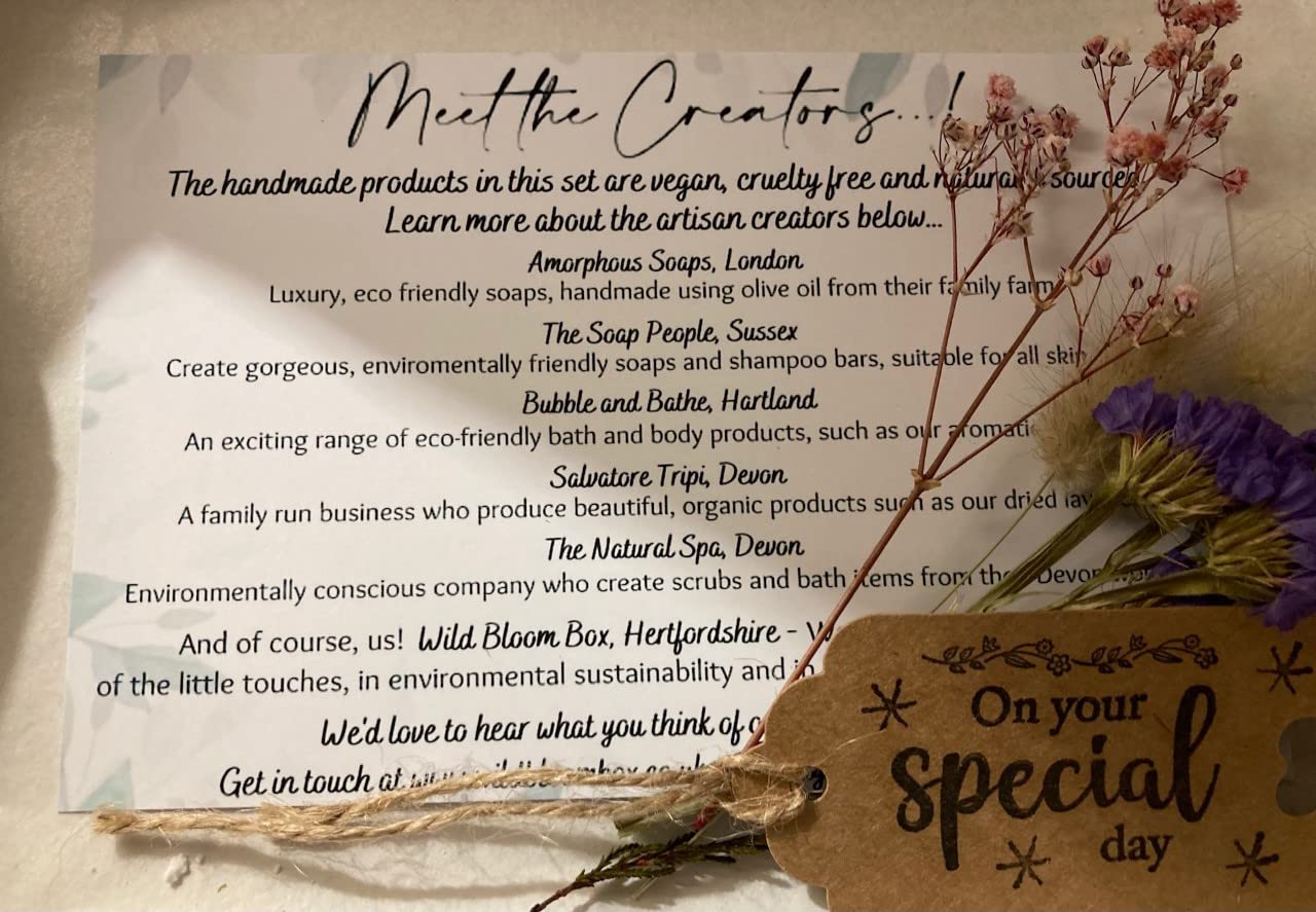 Luxury Vegan Shower & Skincare Gift Set - Handmade Spa Box with Fruity Floral Aromatherapy Shower Steamers | Perfect Birthday Present for Women, Wife, Mom & Friends | Thank You Gift for Relaxation & Self-Care Moments