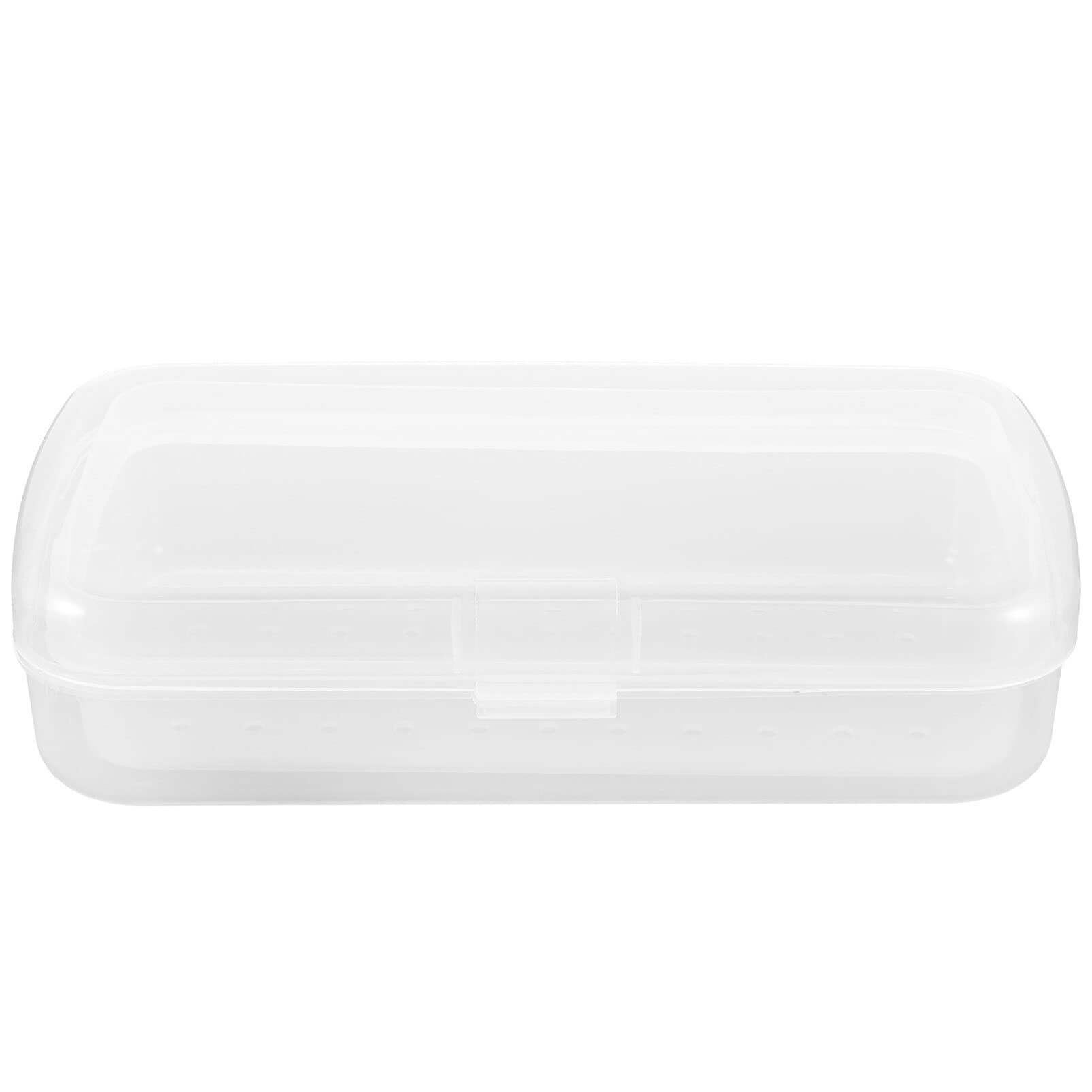 Beaupretty Transparent Plastic Nail Art Storage Tray - Manicure Tool Organizer for Nail Artists & Hair Stylists - Perfect for Salon, Home Use & Travel Nail Care Organization
