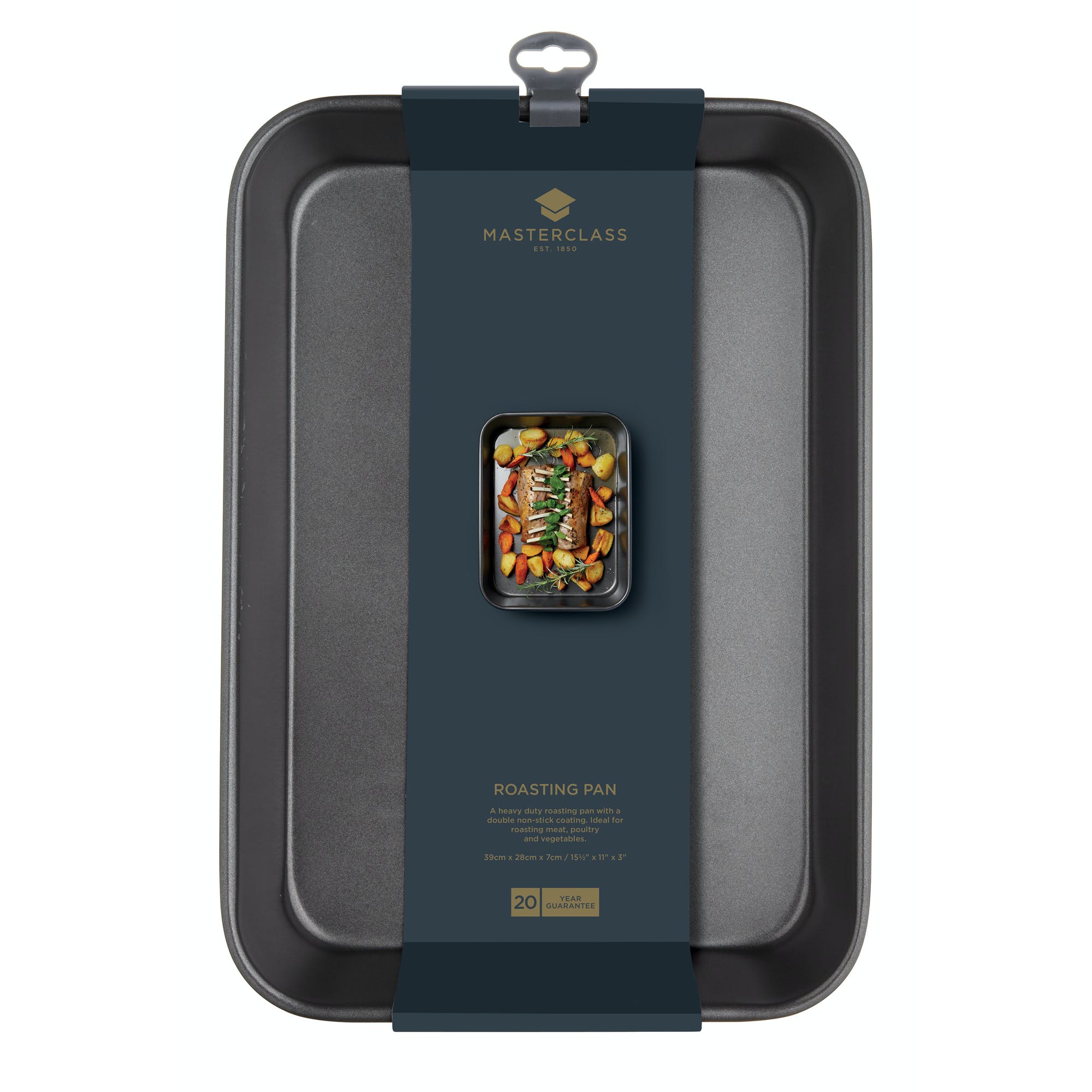 Premium Non-Stick Roasting Pan with Rack - Heavy Duty Oven Safe Cookware for Turkey, Chicken & Meat - Perfect for Thanksgiving, Christmas & Holiday Dinners