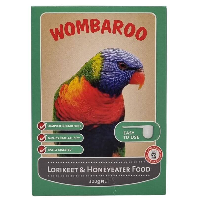 Premium Wombaroo Lorikeet & Honeyeater Food Mix - Natural Nectar Supplement for Australian Parrots & Birds - Perfect for Daily Feeding & Avian Nutrition