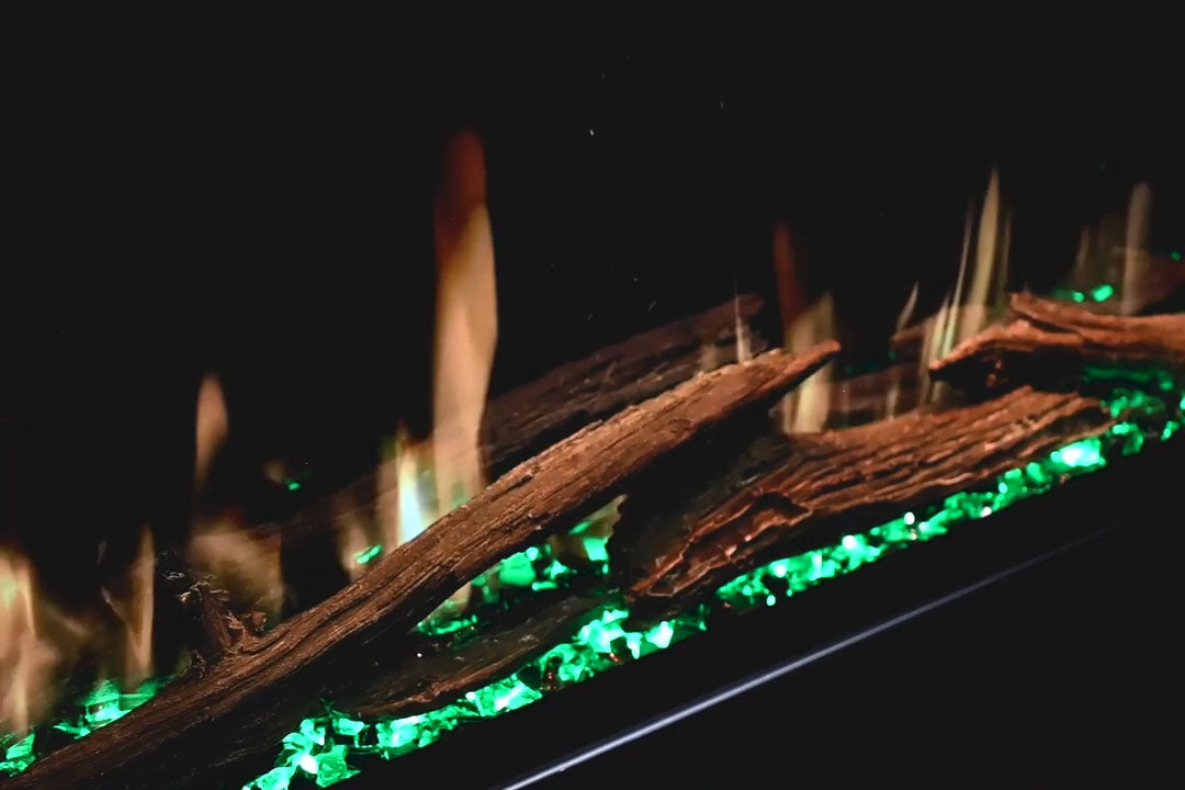 Modern Flames Orion Multi 100 Heliovision Virtual Multi-View Built-In Electric Fireplace - Perfect for Living Rooms, Bedrooms & Home Decor