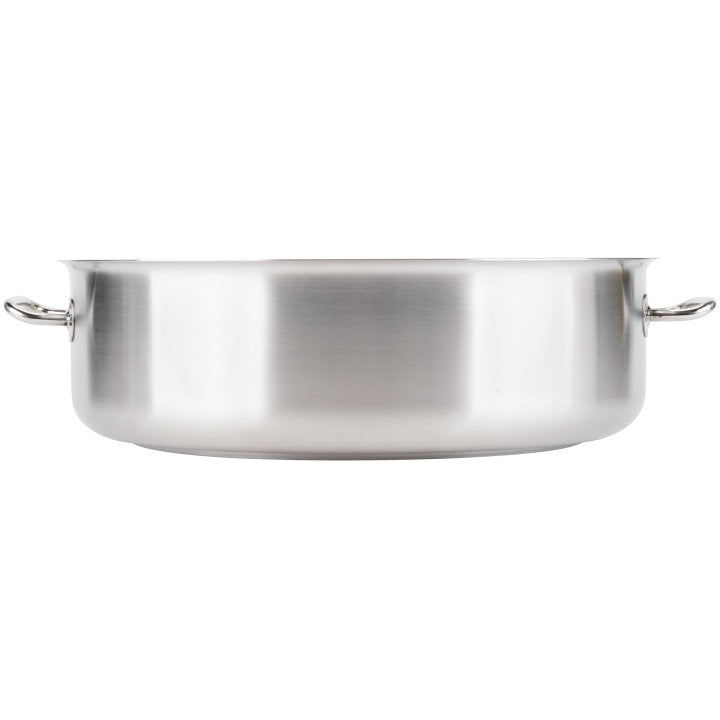 Vollrath Intrigue 24 Quart Stainless Steel Braiser Pan - Professional Restaurant-Grade Cookware for Searing, Braising & Slow Cooking at Home