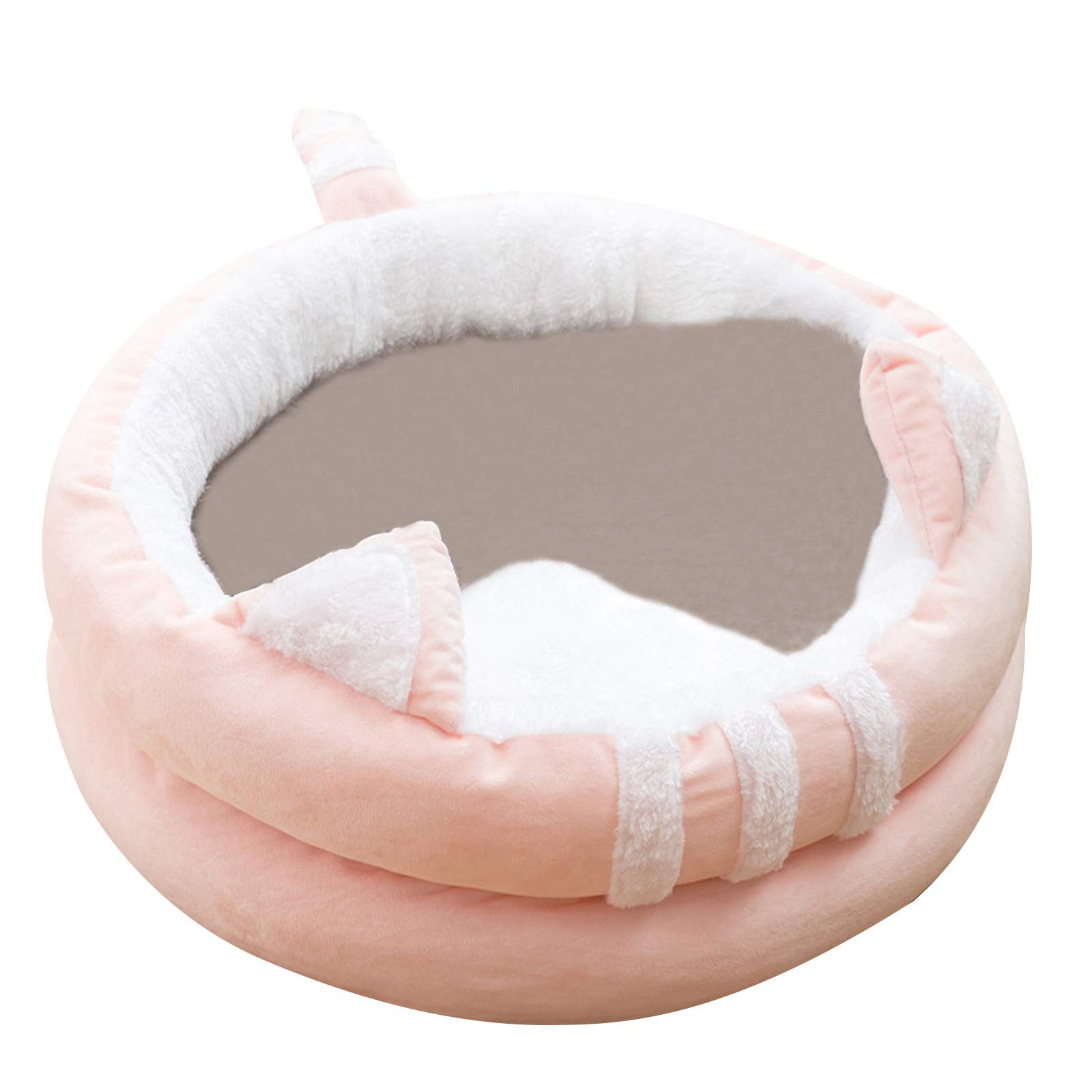 Watonic Washable Plush Pet Bed - Soft Flower-Shaped Cat & Dog Bed for Winter Warmth, Calming Comfort for Small Animals - Perfect for Indoor Cozy Napping & Stress Relief