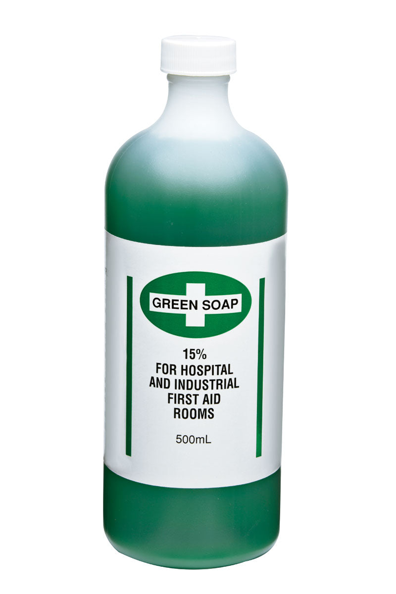 Green Soap Antiseptic Cleanser 500ml Bottle – Medical-Grade Skin Cleanser for Tattoo, Piercing & Wound Care | Sterile Surgical Prep Solution