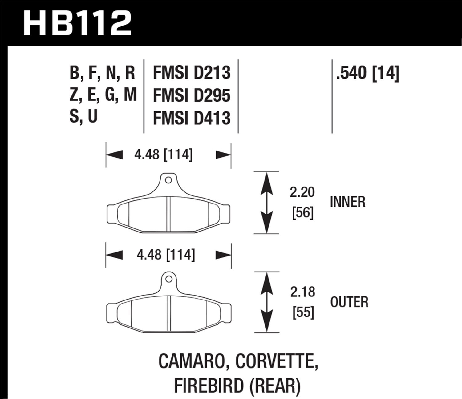 HB112E.540 Blue 9012 High-Performance Motorsport Brake Pads - Premium Ceramic Brake Pads for Racing, Track Days & High-Speed Driving