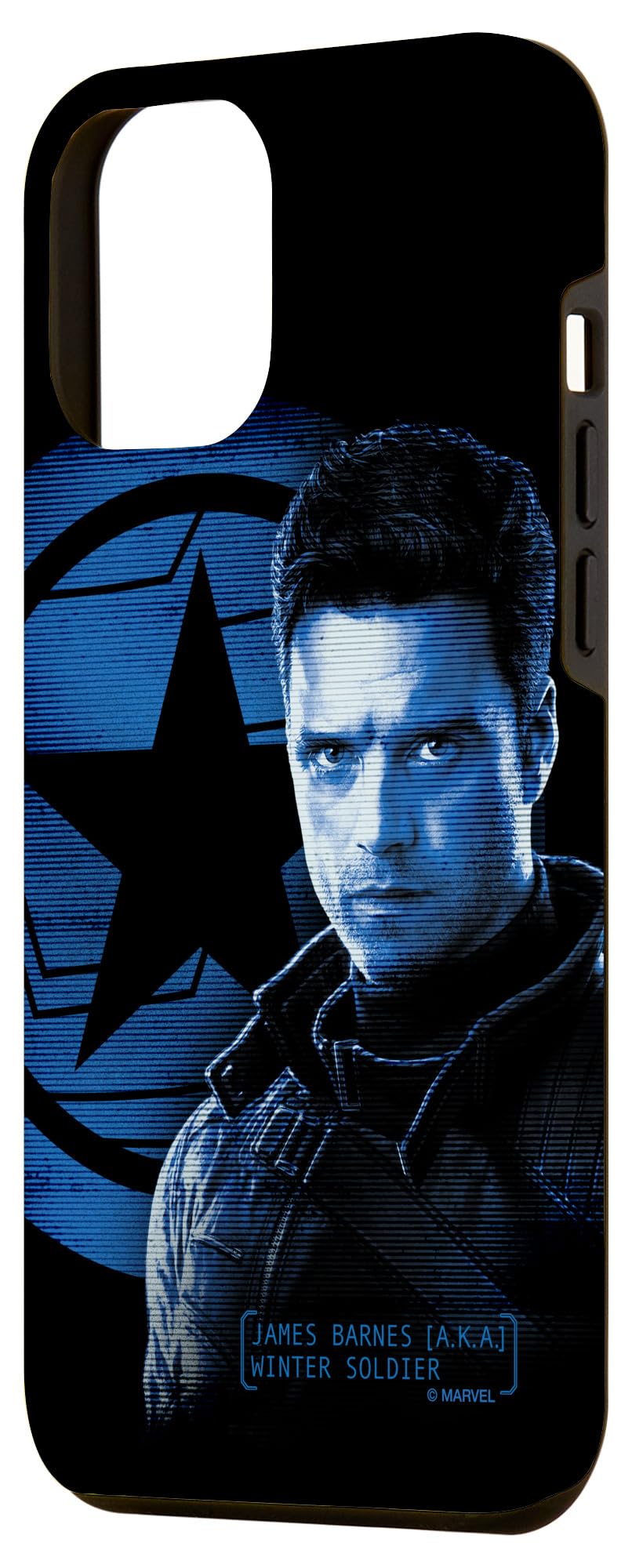 iPhone 12 Pro Max Case - Marvel The Falcon and The Winter Soldier James Barnes Design - Shockproof Protective Phone Cover for Superhero Fans & Marvel Lovers - Perfect for Daily Use, Cosplay & Collectors