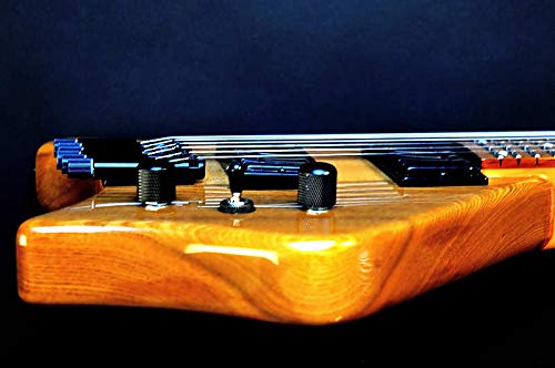 Bootlegger Guitar Spade Travel Electric Headless Guitar - Pro Series Standard Strings, Full Scale, Custom Small Travel Guitar with Stiletto Hard Case - Perfect for Recording, Gigs & Traveling Musicians