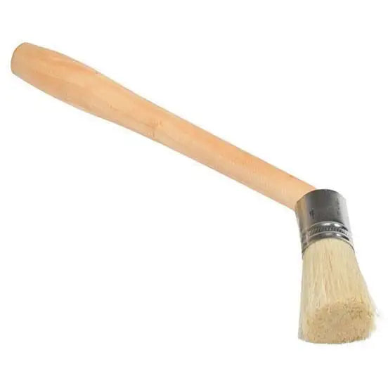 Premium AA Horsehair Paste Applicator Brush with Wooden Handle - Ideal for Shoe Polish, Wax & Leather Care - Perfect for DIY & Professional Use