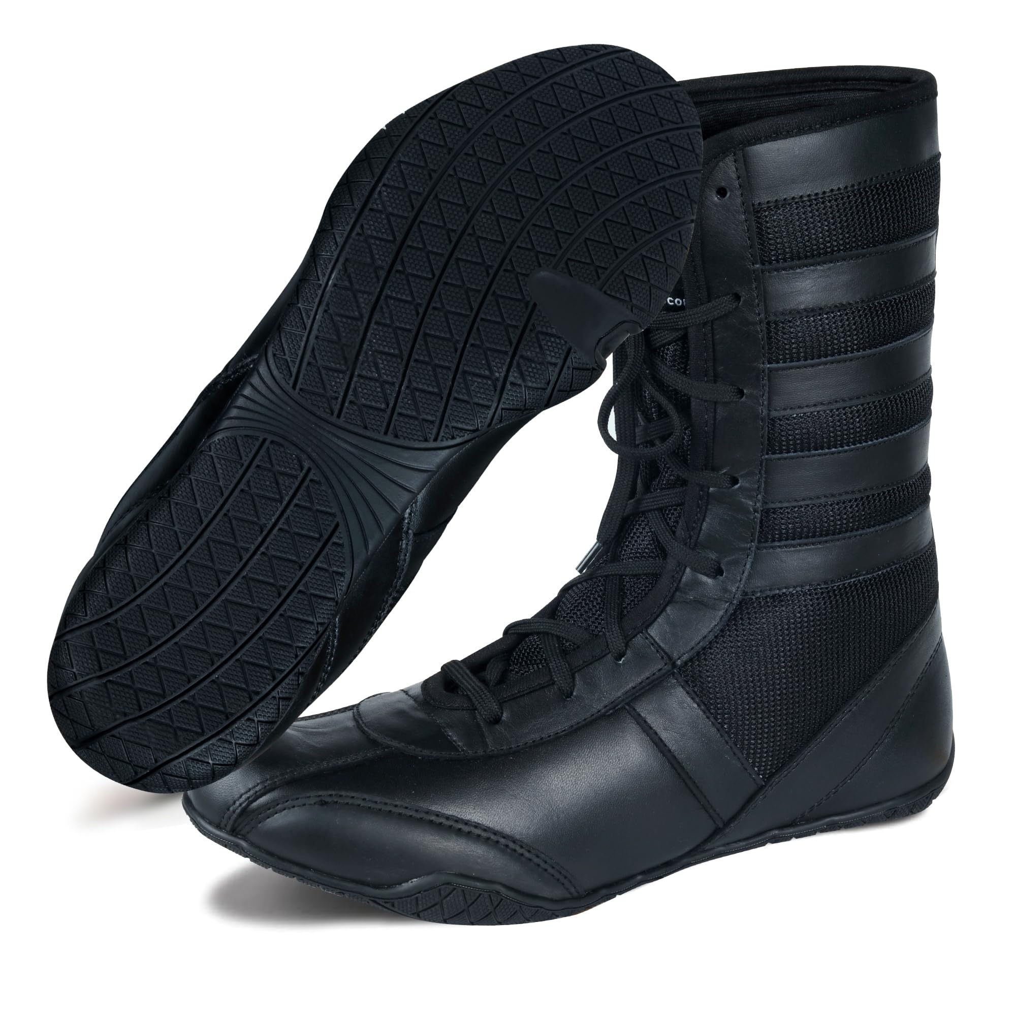 Professional Boxing & Wrestling Shoes - Breathable, Non-Slip Rubber Sole Training Shoes for Men, Women & Youth | Lightweight Combat Boots for Boxing, MMA, Gym & Martial Arts Training