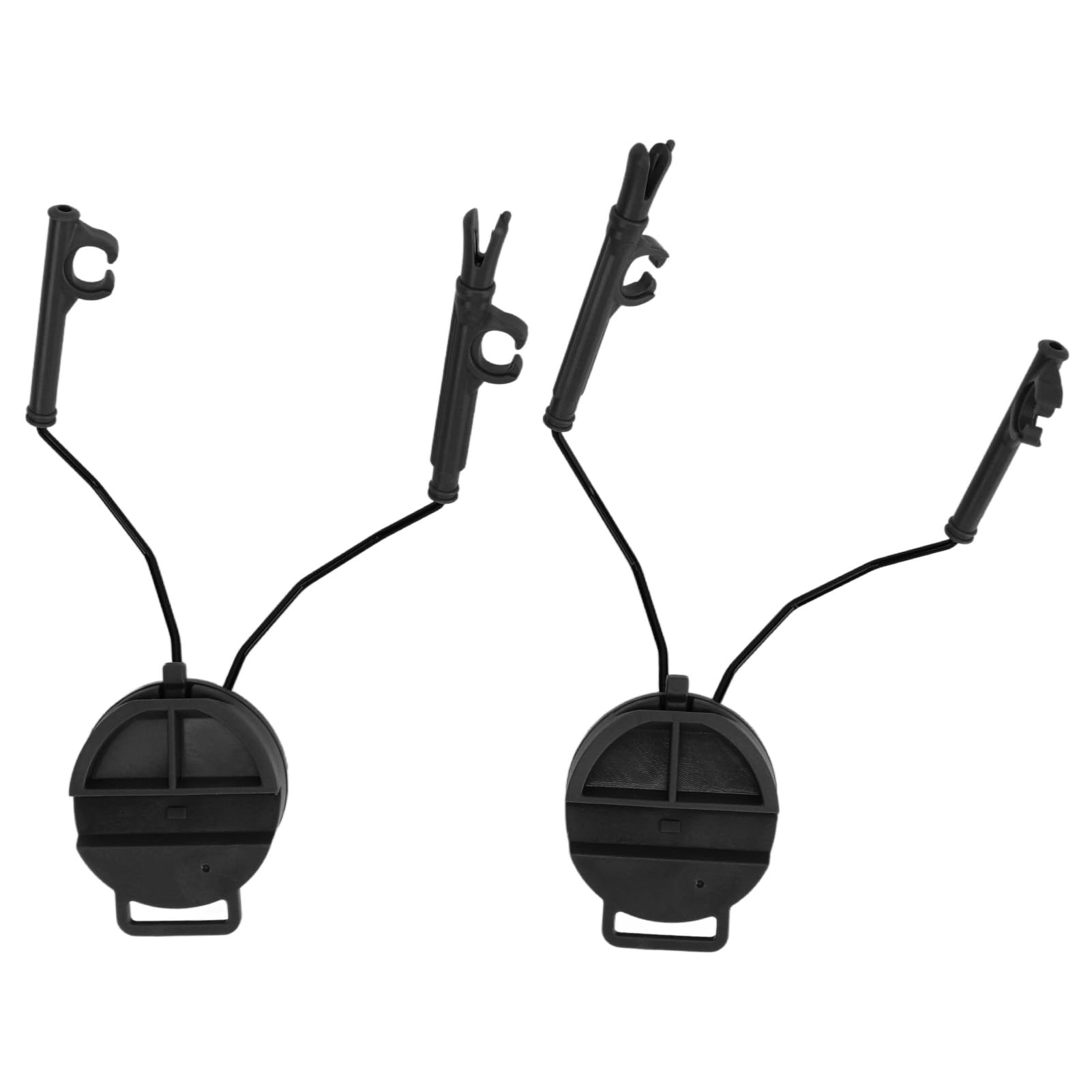 2PCS Helmet Headset Adapter - Nylon Helmet Arc Rail Suspension Headphone Bracket for Outdoor Shooting, Hunting & Tactical Operations - Compatible with Most Tactical Helmets & Communication Headsets