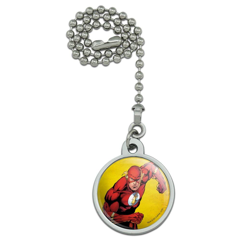 The Flash Superhero Ceiling Fan Light Pull Chain - DC Comics Character Decor for Bedroom, Kids Room & Superhero Themed Party