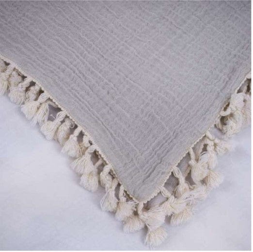 6-Layer Muslin Baby Blanket by Crane - Soft, Breathable & Lightweight for Swaddling, Nursing & Stroller Use