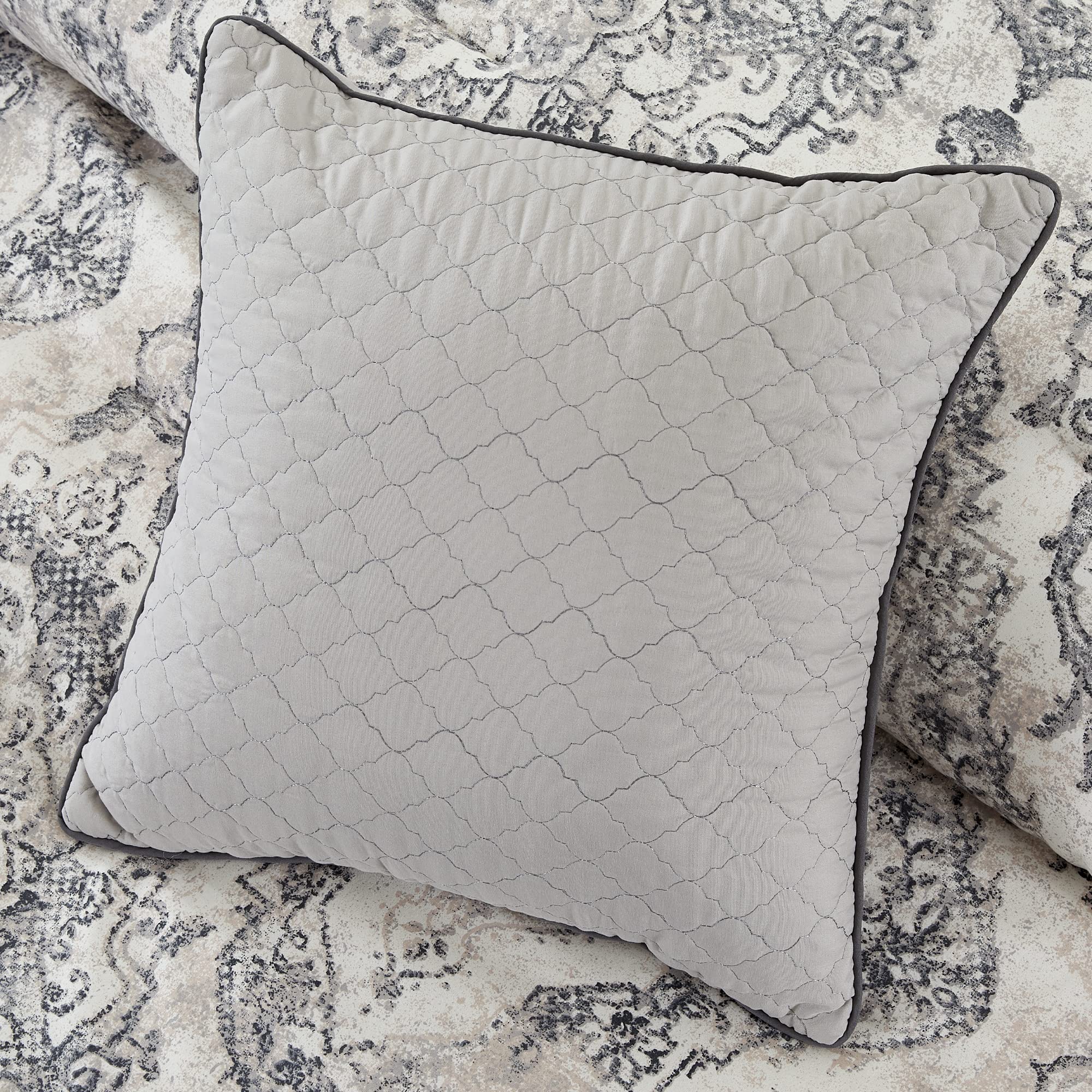 Modern Threads - Marissa Collection Reversible Microfiber Comforter Set | Elegant Printed King Size Bedding with Comforter, Sheets, Shams & Pillow | Perfect for Master Bedroom, Guest Room & Luxury Hotel Decor