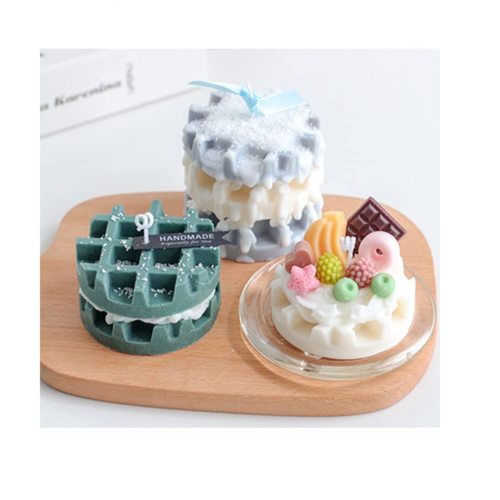Premium Silicone Waffle Cookie Mold for Baking, Chocolate, Cake, Dessert, Candy, Polymer Clay, Sugar Craft & Candle Making - Ideal for DIY Home Baking, Party Treats & Holiday Decorations