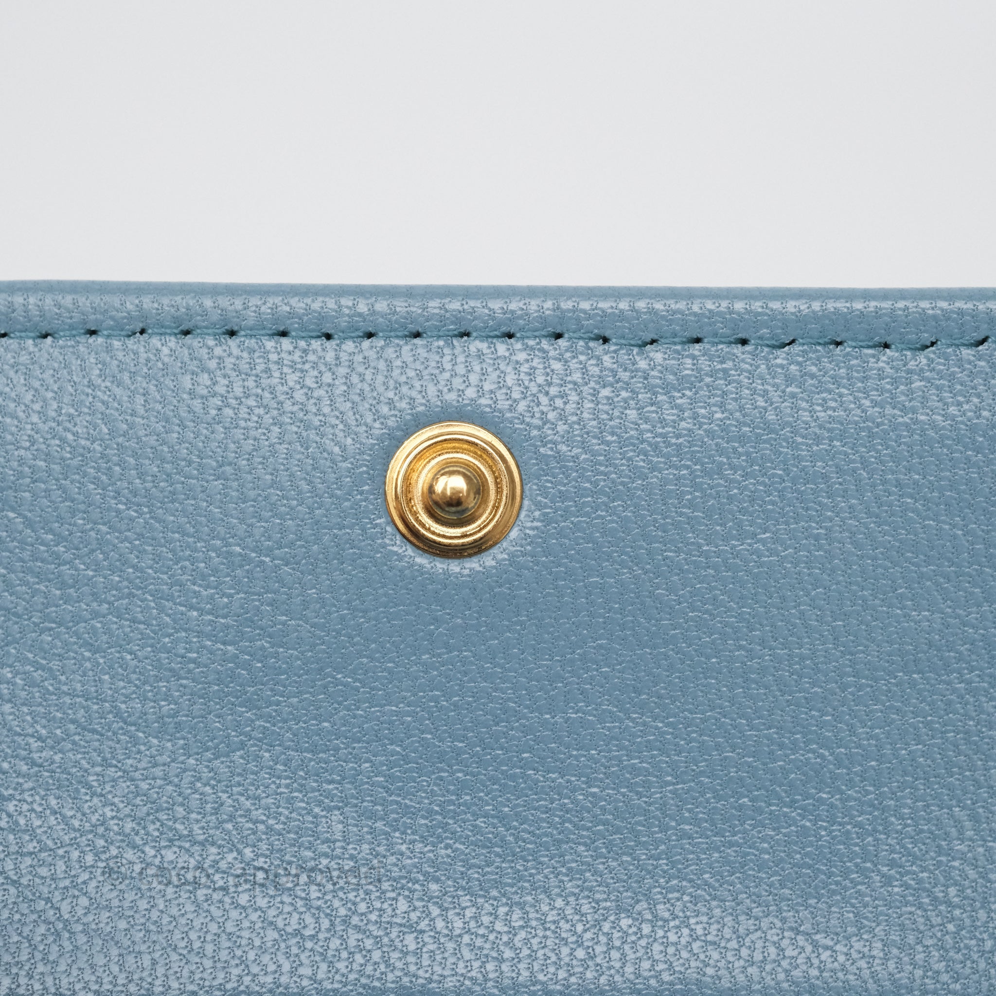 Chanel 19 Short Flap Wallet in Cloud Blue Lambskin Leather - Luxury Designer Crossbody Bag for Women | Perfect for Everyday Use & Special Occasions