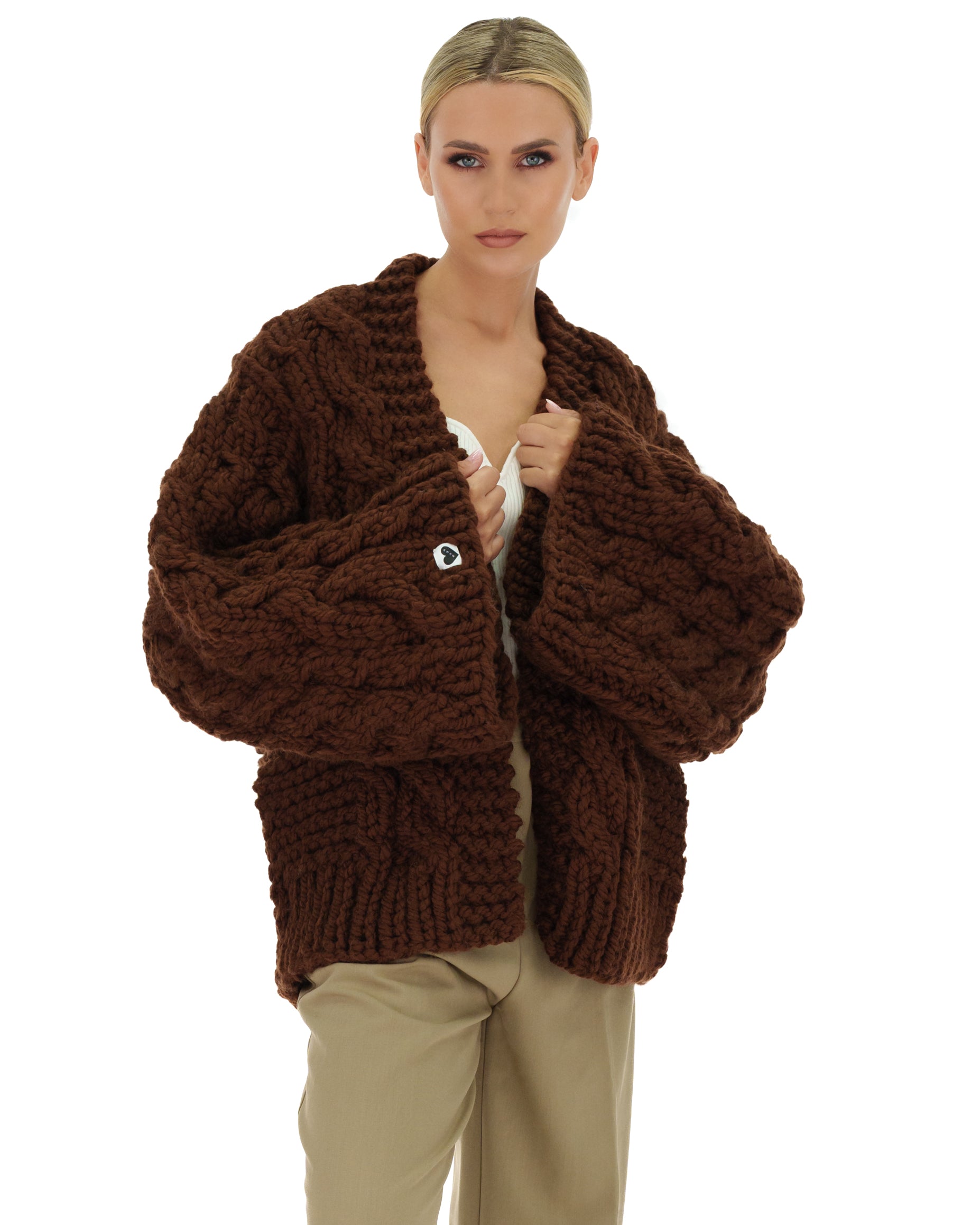 Cozy Cable Knit Cardigan Sweater for Women - Soft Chunky Knit Open Front Long Sleeve Wrap - Perfect for Fall, Winter & Layering Outfits