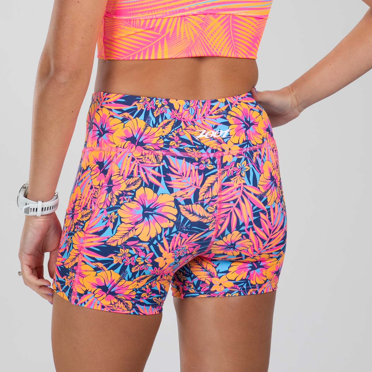 Women's Running Shorts - High Waist Athletic Shorts with Pockets for Workout & Gym | Breathable & Comfortable for Jogging, Yoga & Fitness | Club Aloha Collection