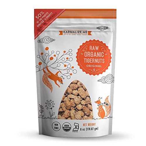 KARMALIZE.ME ORIGINAL TIGER NUTS 6 OZ | Organic, Gluten-Free, Vegan Snack | Perfect for Healthy Eating, Paleo & Keto Diets | Great for Smoothies, Baking & On-the-Go Snacking