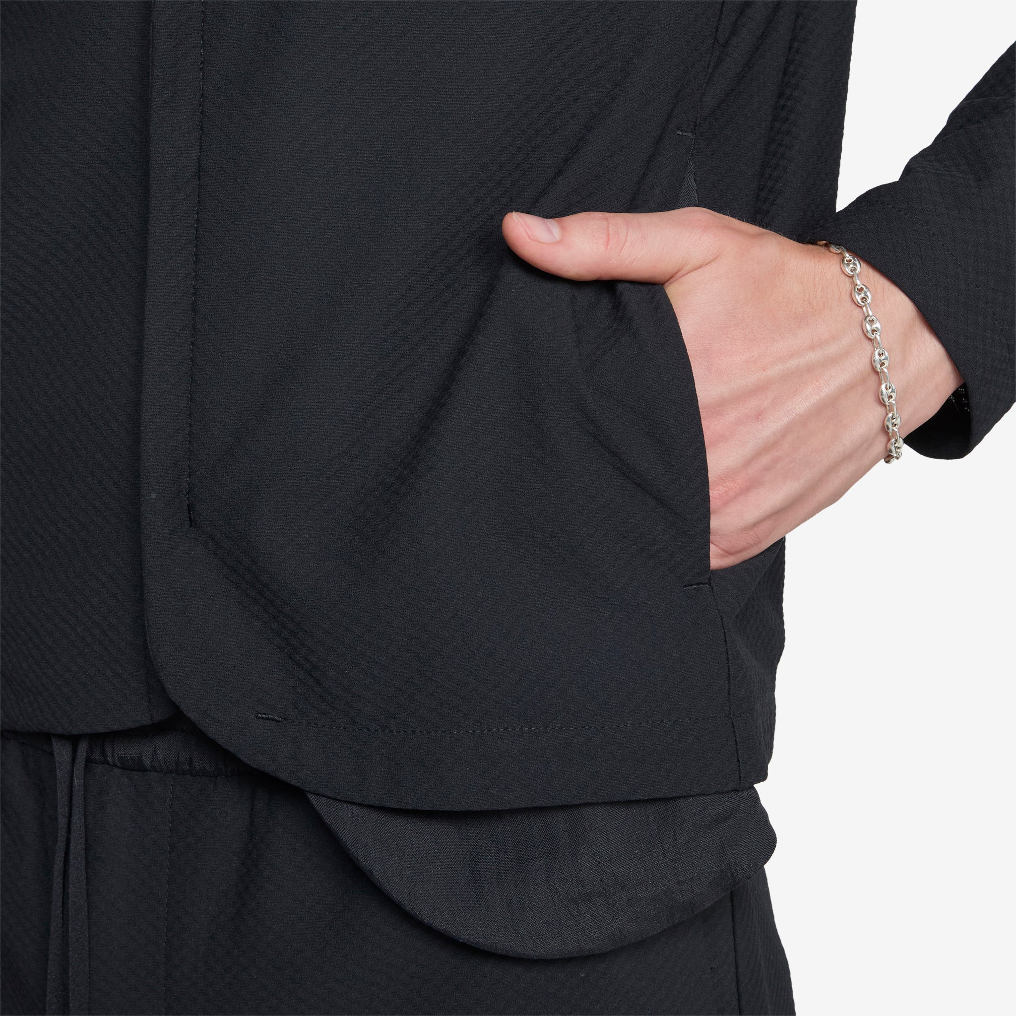 8.0 Track Jacket for Men - Lightweight Running Jacket with Breathable Fabric, Right Black - Perfect for Jogging, Gym Workouts & Outdoor Sports